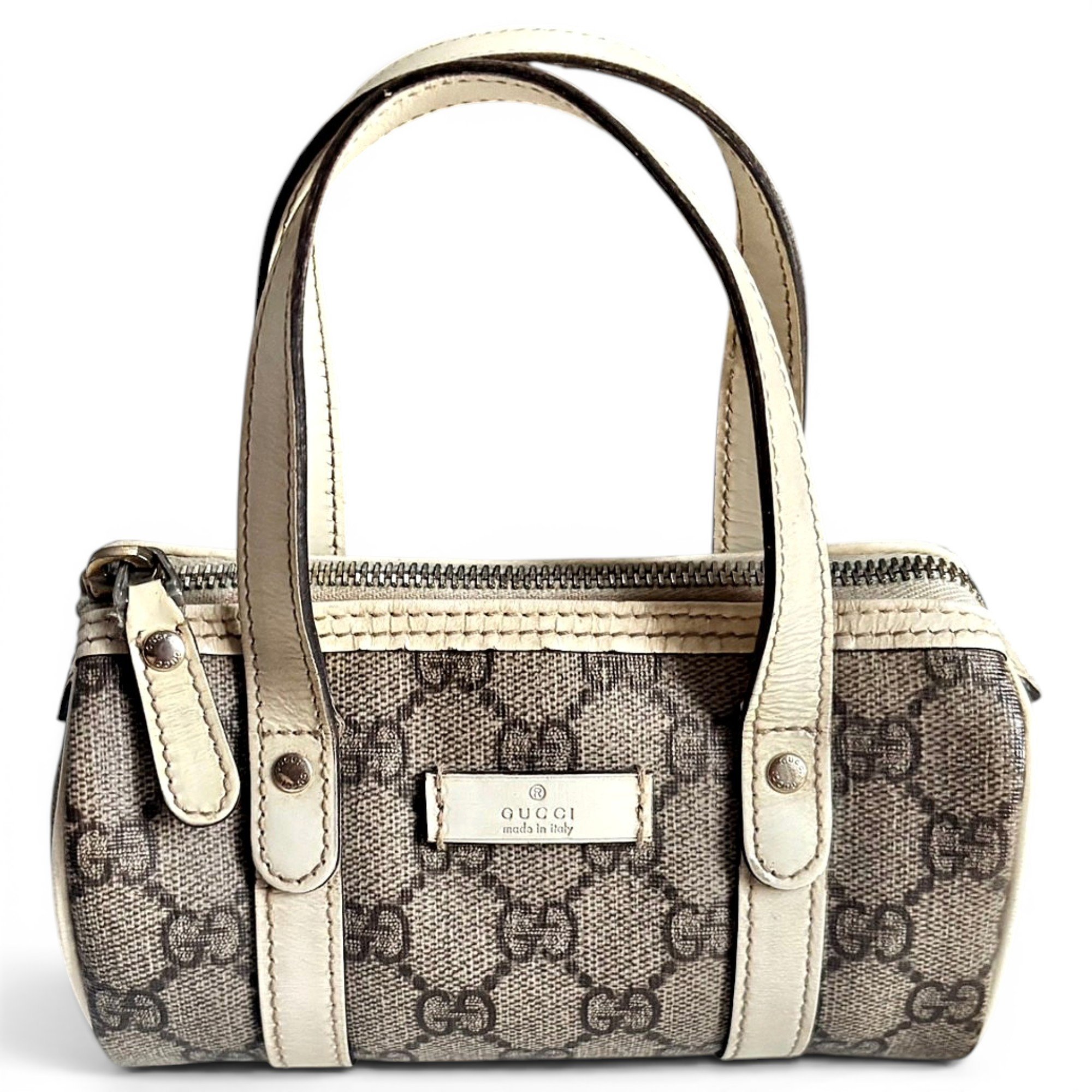 Boston leather handbag