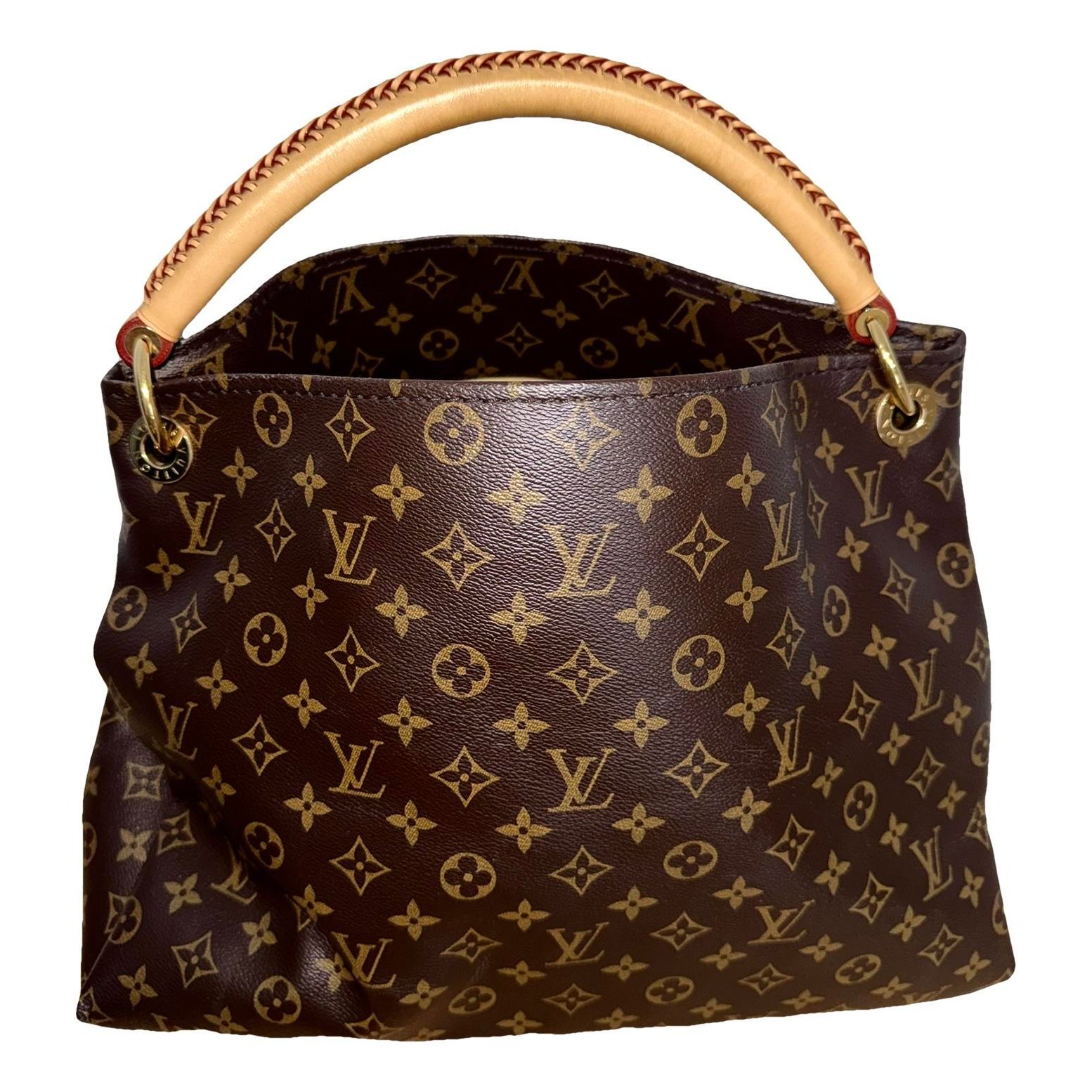 Artsy leather handbag