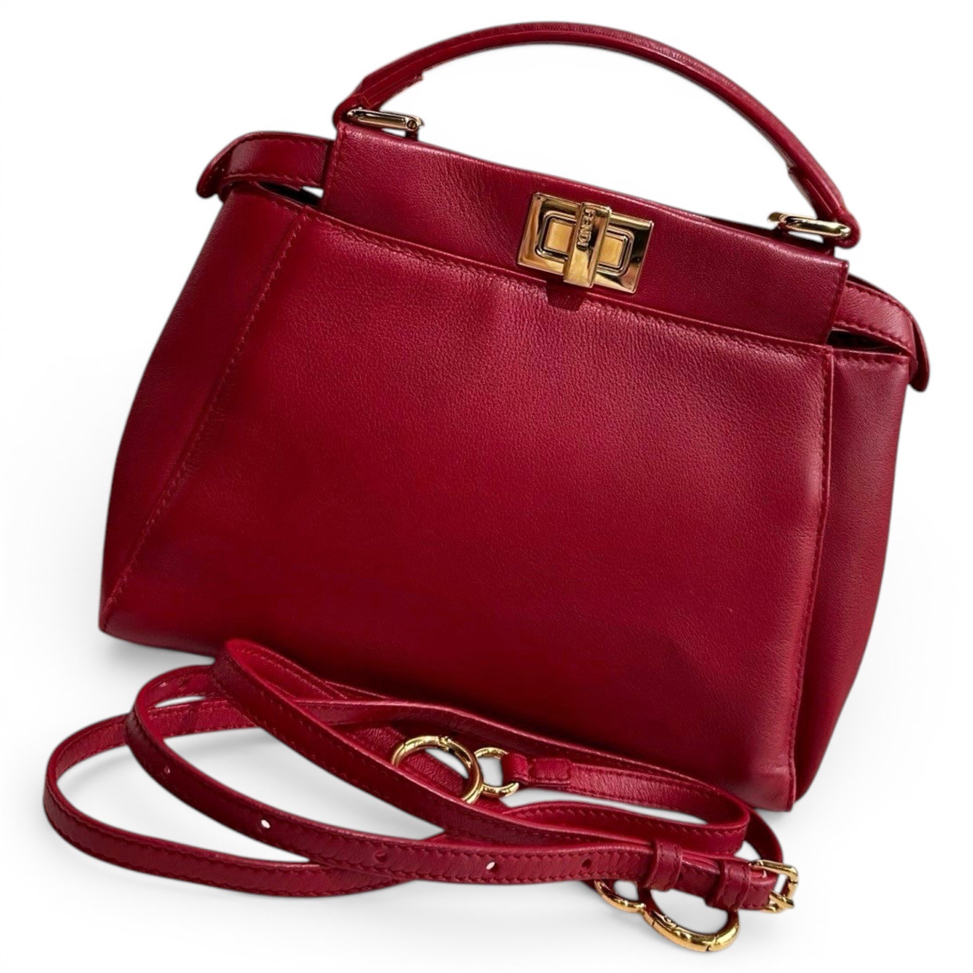 Peekaboo leather handbag