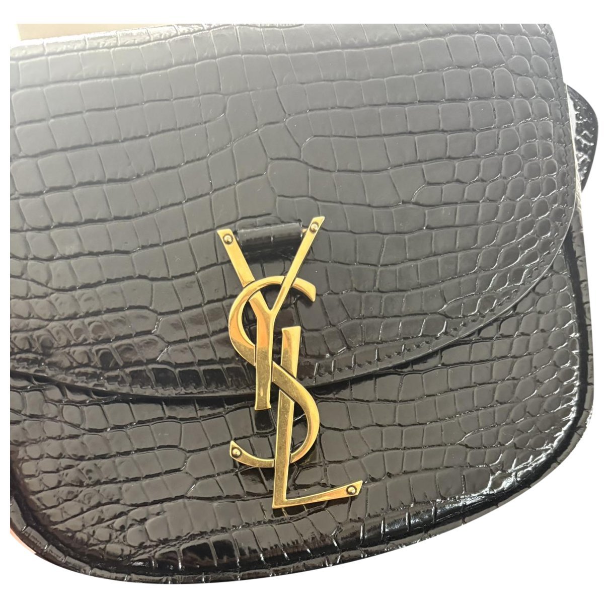 Leather clutch bag