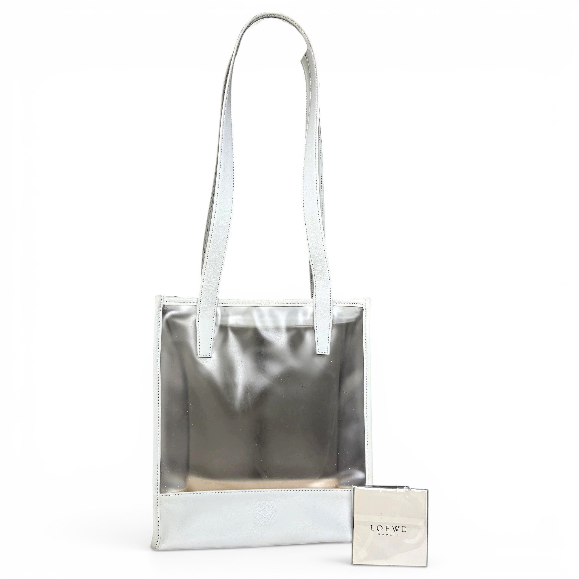 Puzzle leather tote