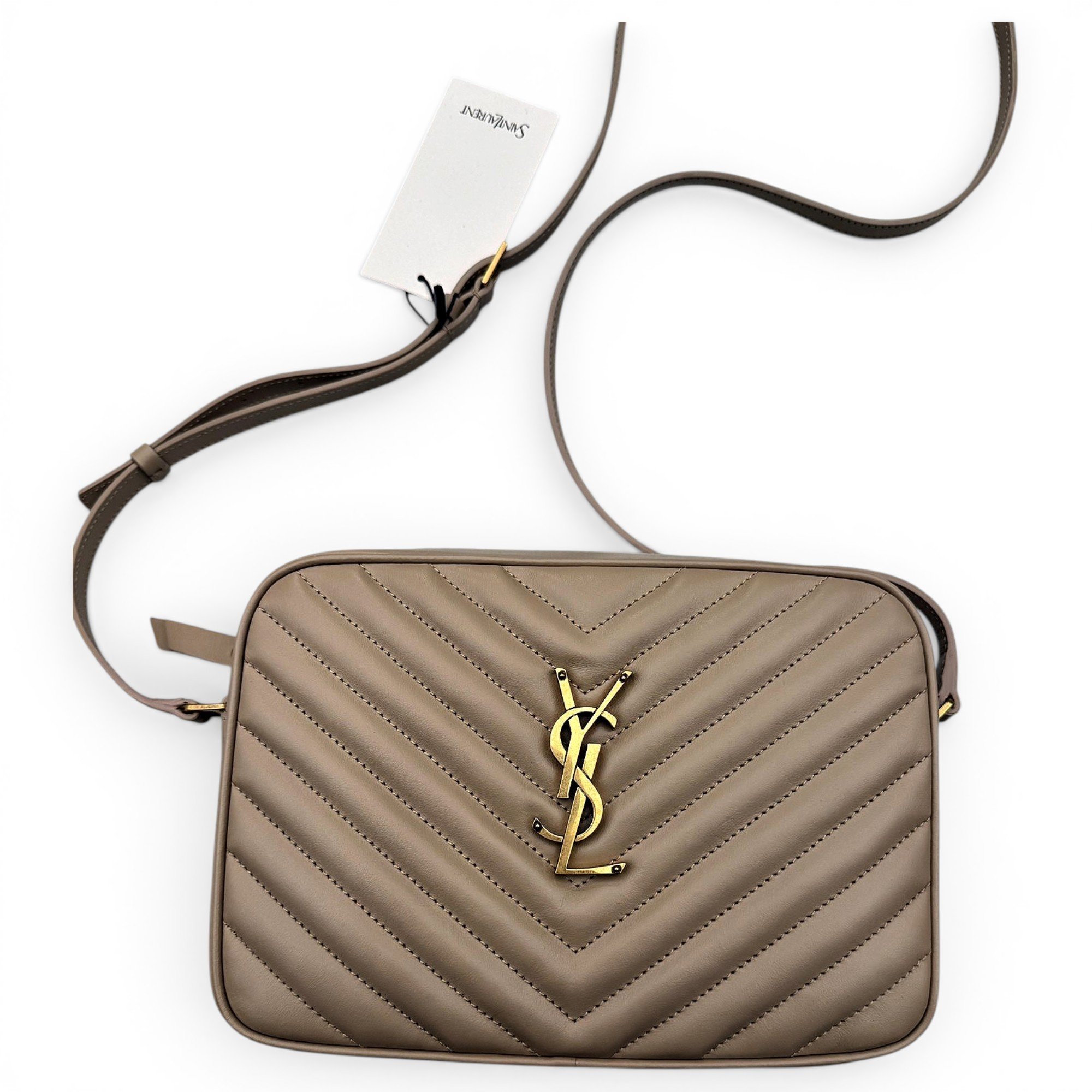 Camera Lou leather crossbody bag