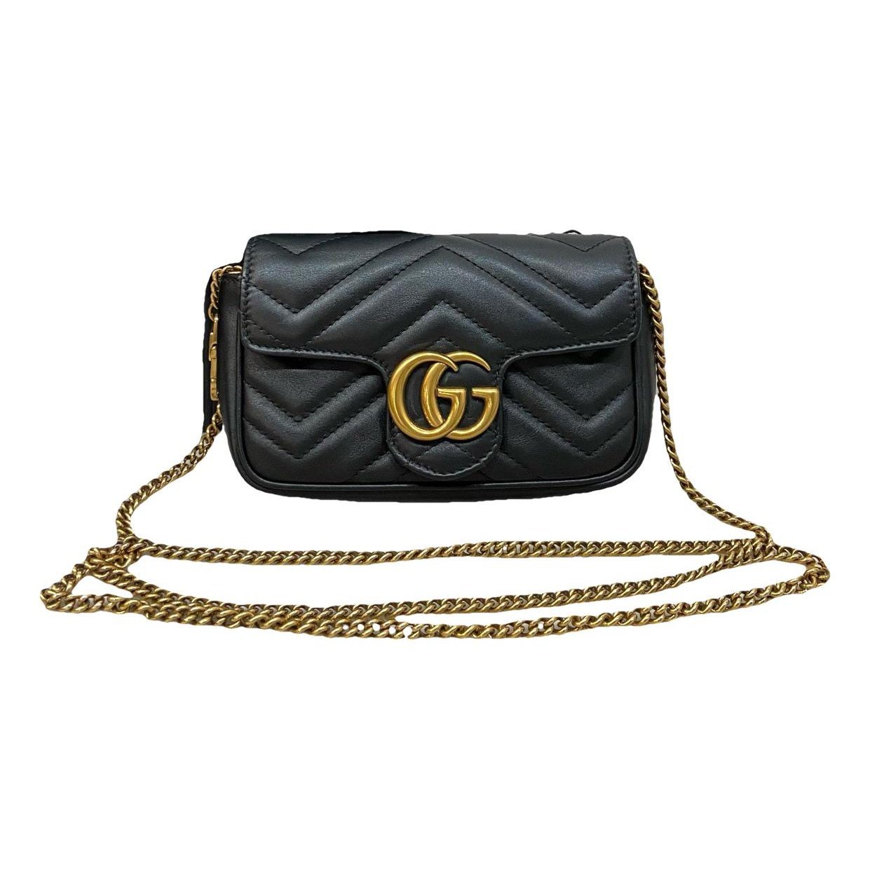 GG Marmont Flap leather crossbody bag