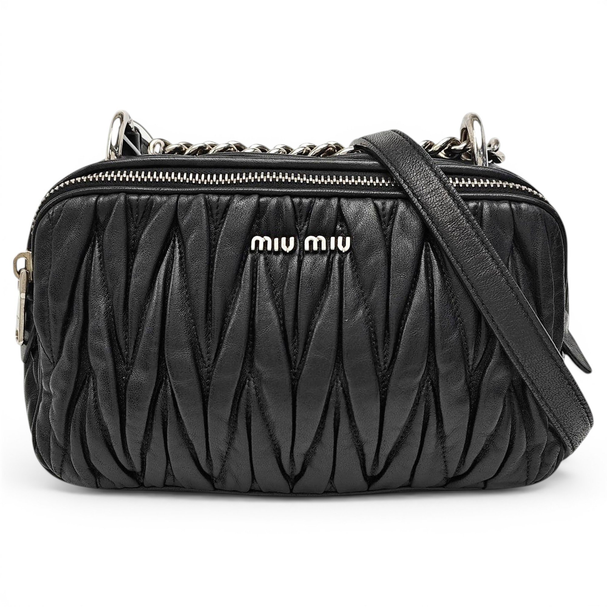 Miu delice leather crossbody bag