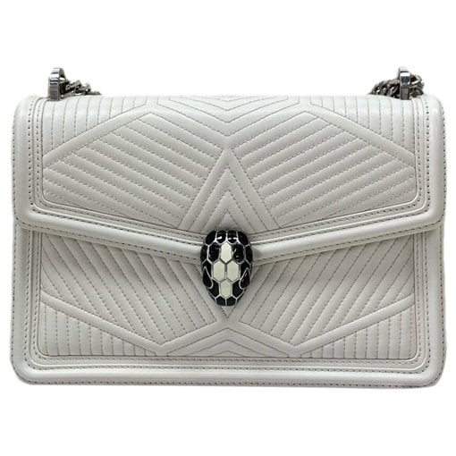 Serpenti leather handbag