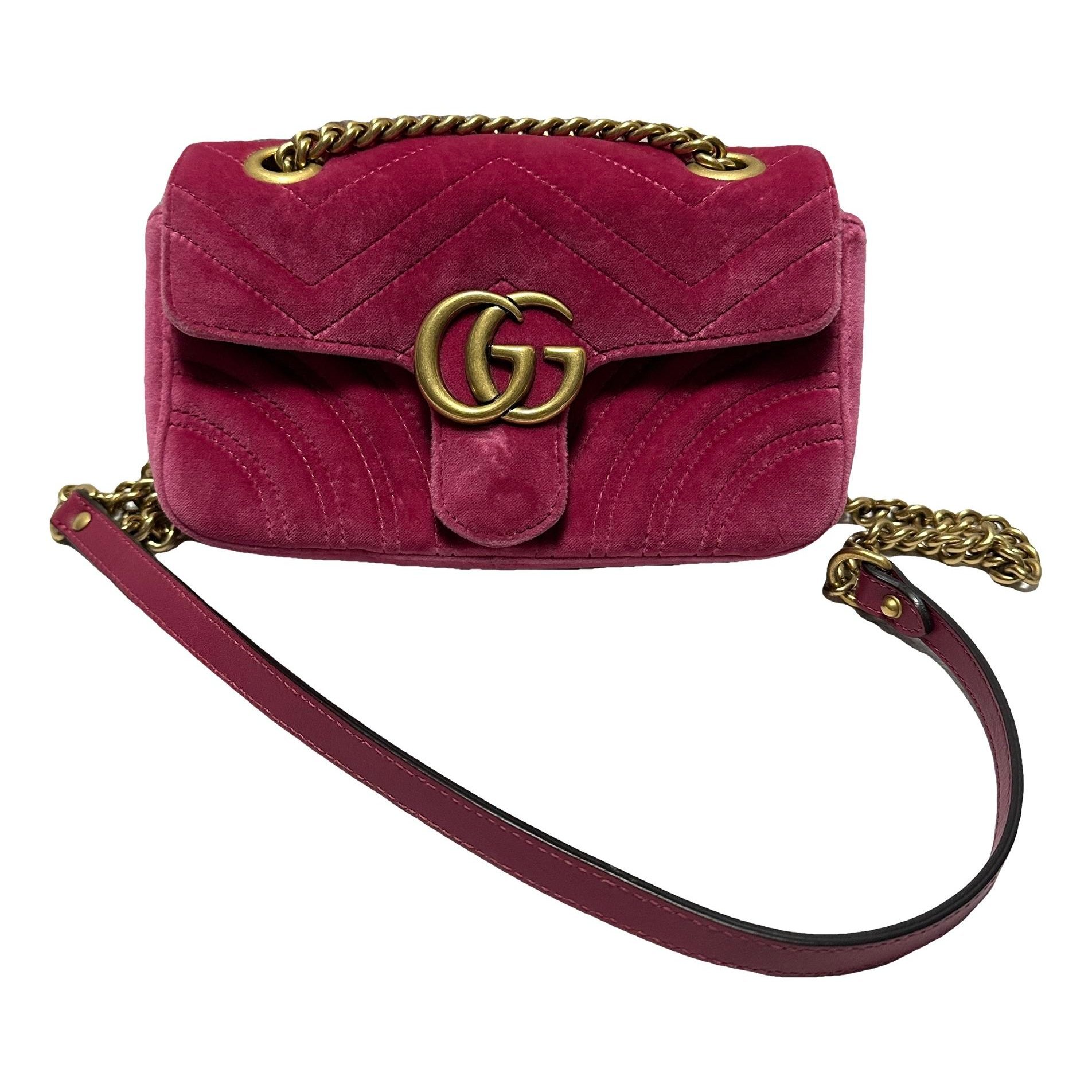 Marmont velvet crossbody bag
