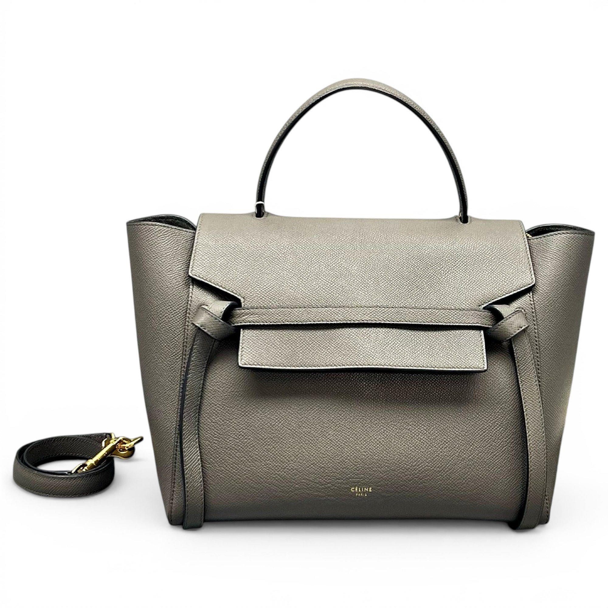 Belt leather handbag