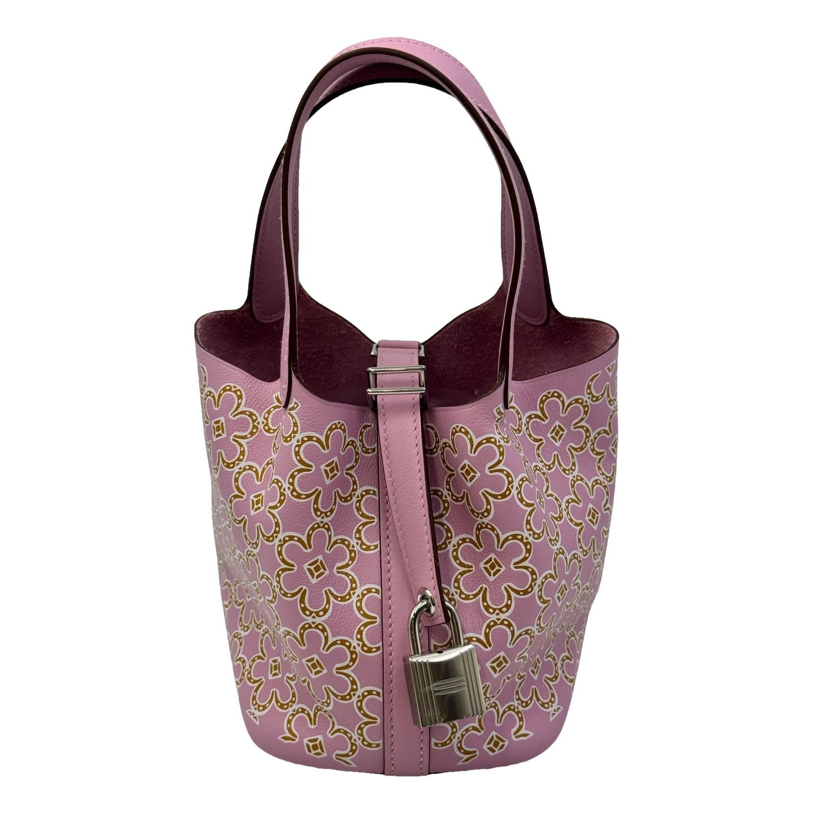 Picotin leather tote