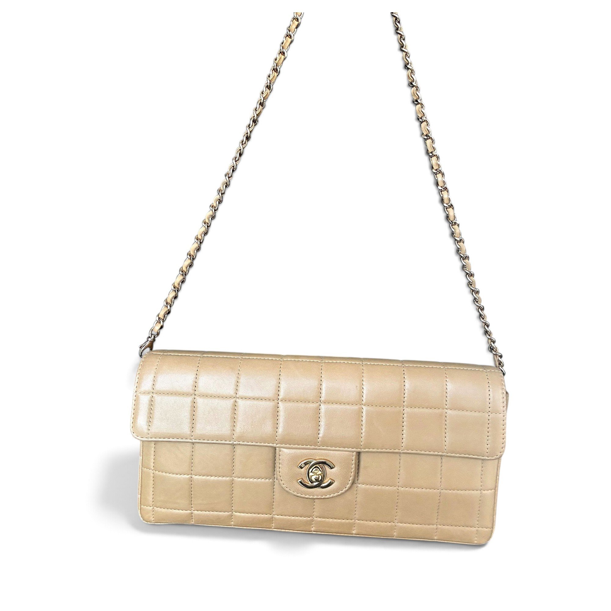 East West Chocolate Bar leather handbag