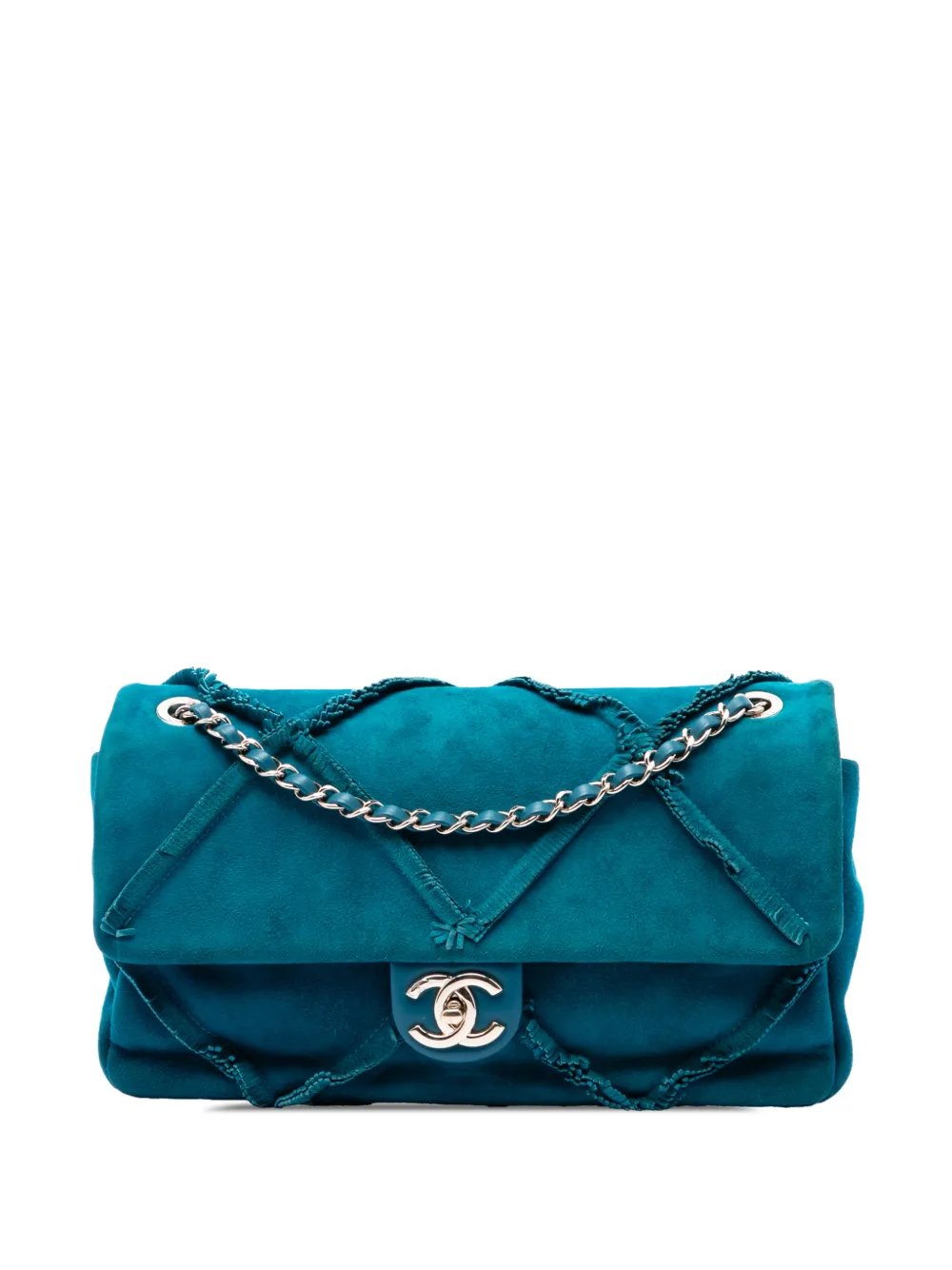 2019 Suede Goatskin Diamond Fringe Flap shoulder bag