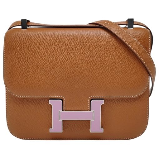 Constance leather crossbody bag