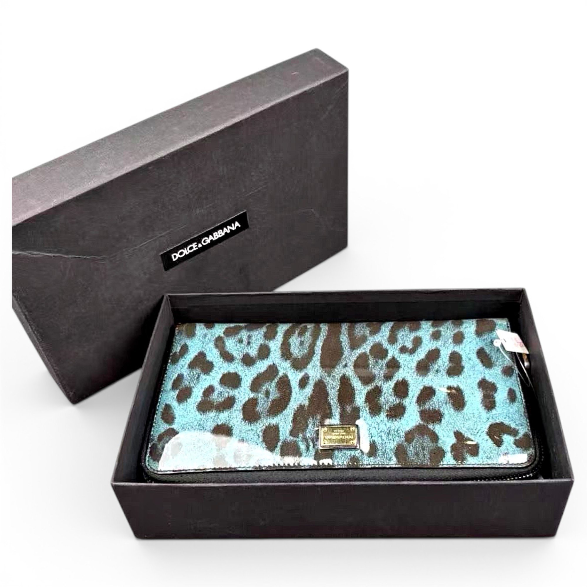 Leather clutch bag