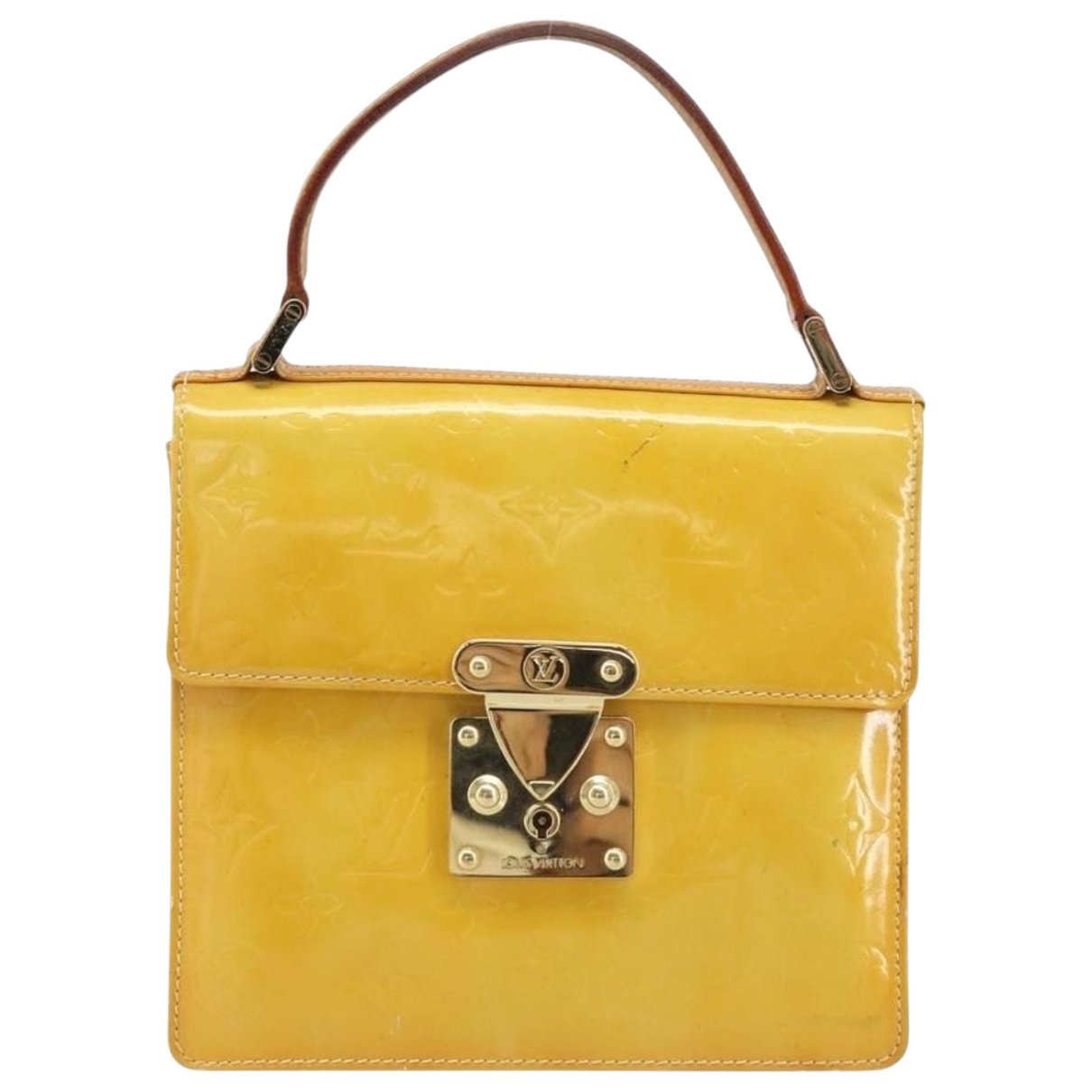 Spring street patent leather handbag