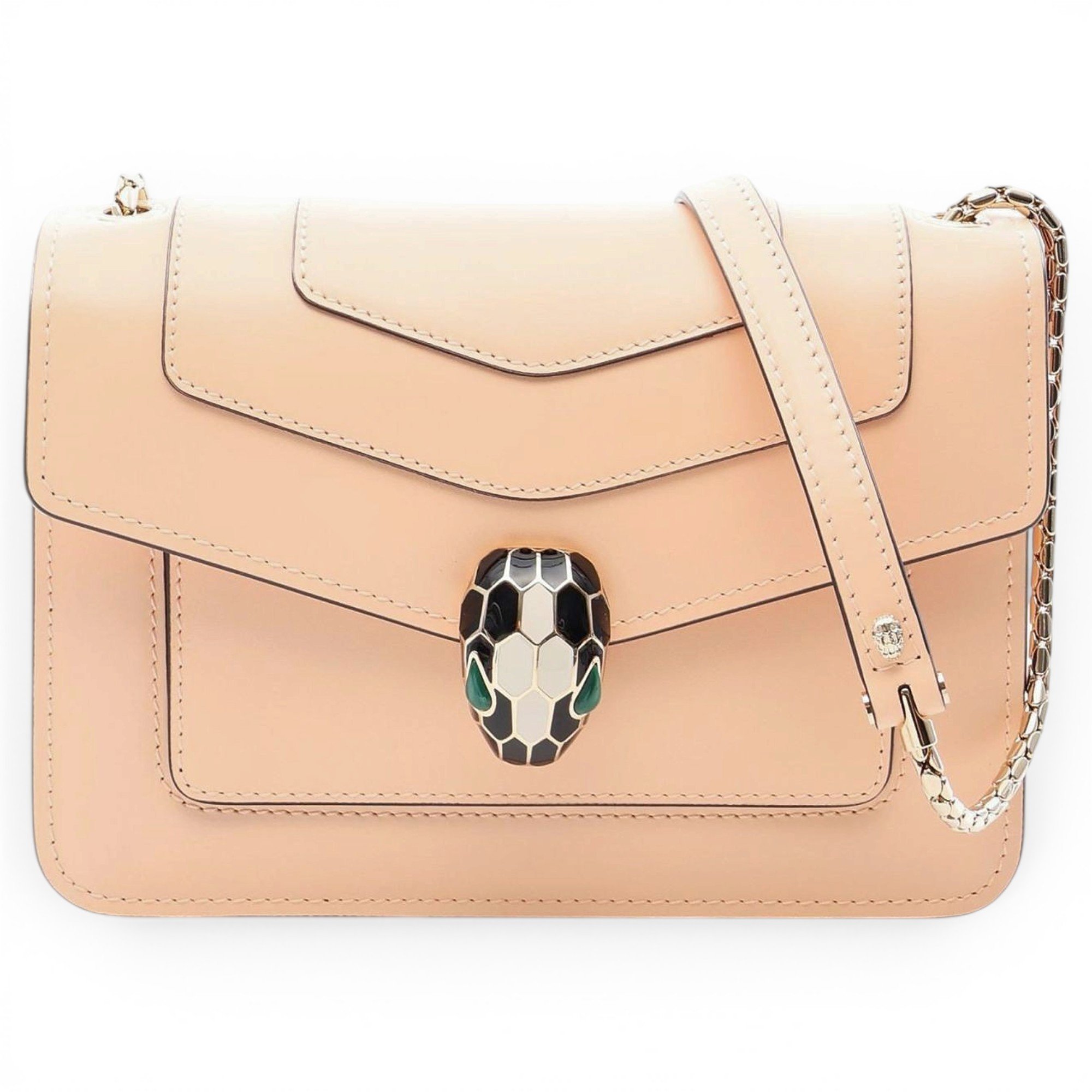 Serpenti leather handbag