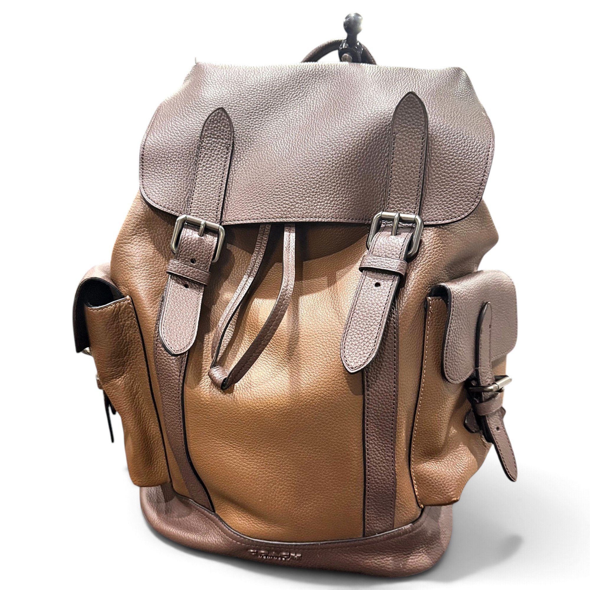 Leather backpack