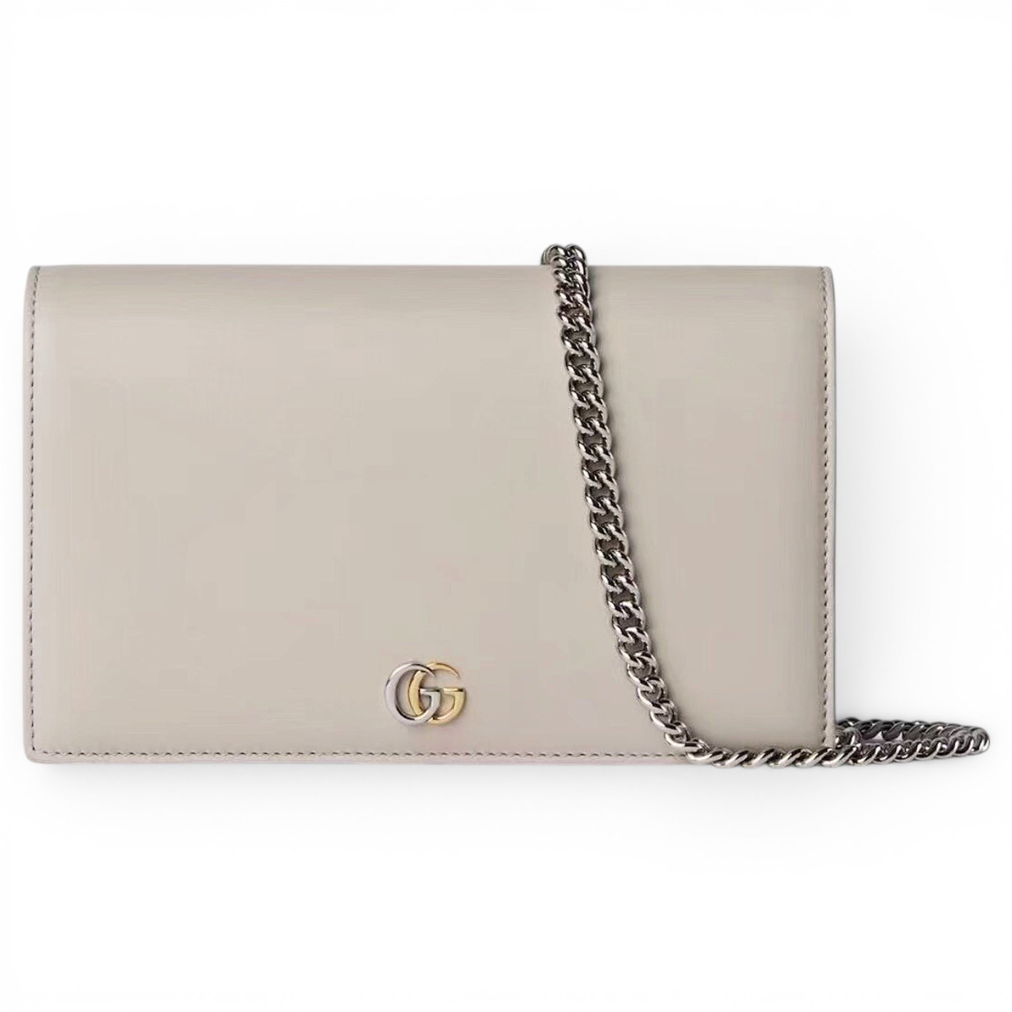 GG Marmont Chain Flap Wallet leather crossbody bag