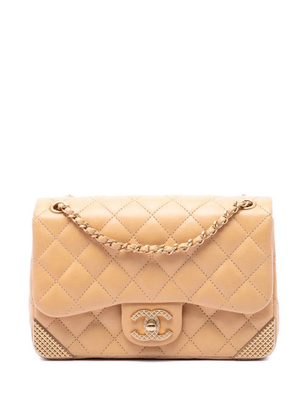 2017-2018 Mini Quilted Calfskin Rock The Corner Flap shoulder bag