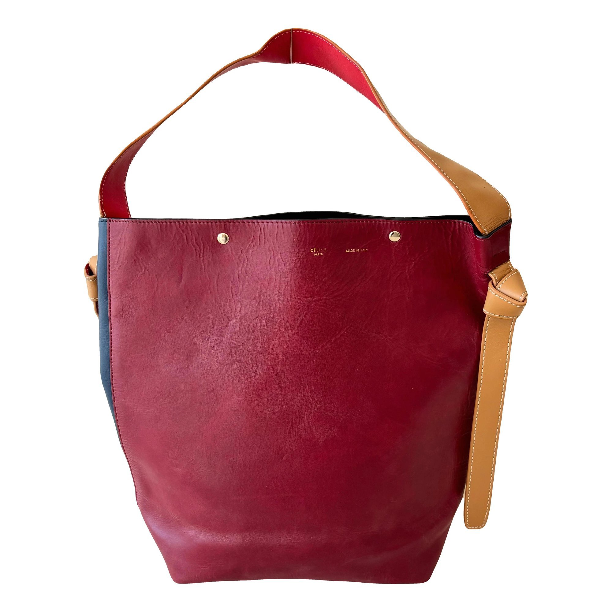 Cabas leather handbag