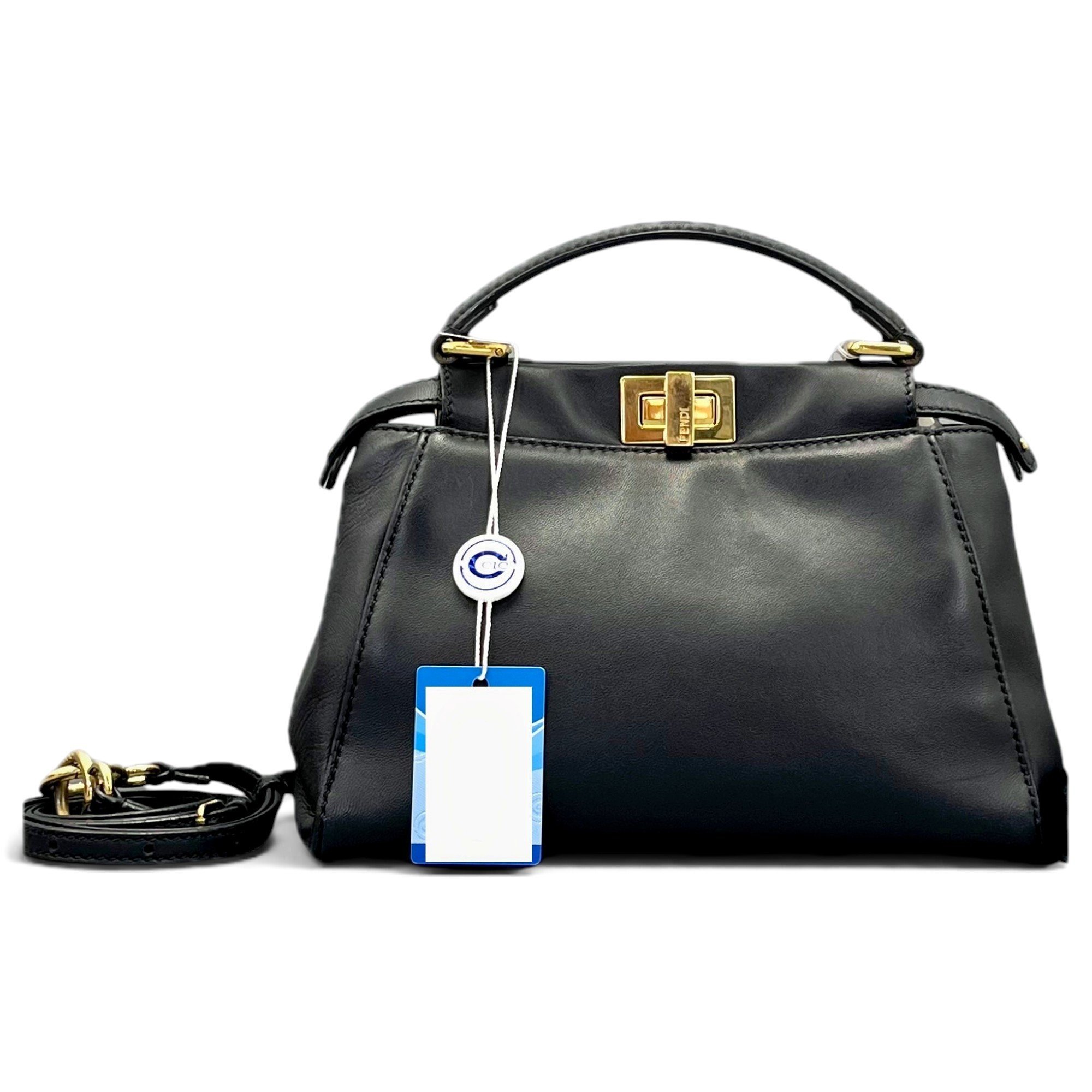 Peekaboo leather handbag