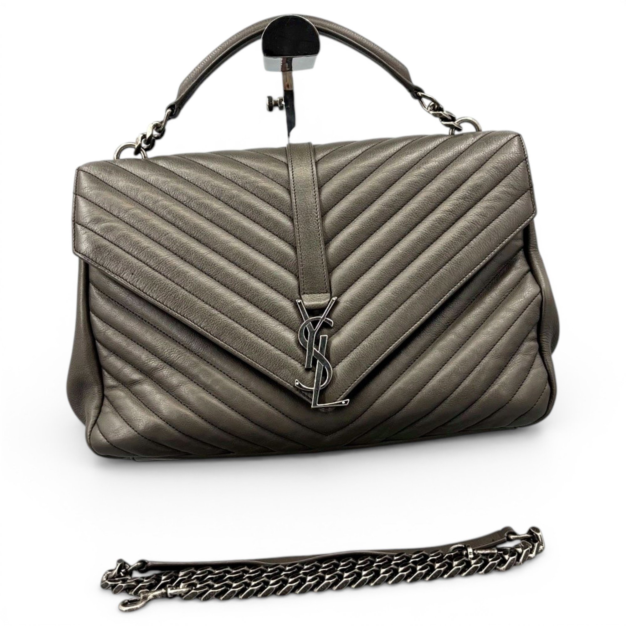 Collége monogramme leather handbag