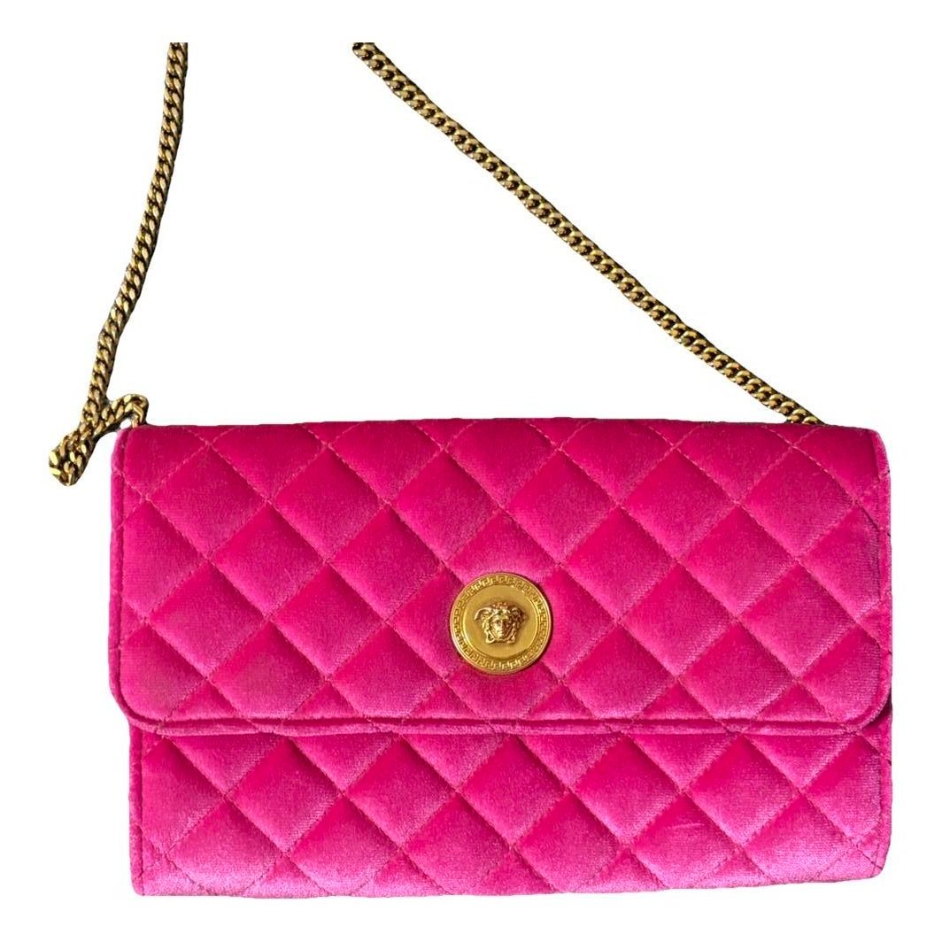 Velvet clutch bag