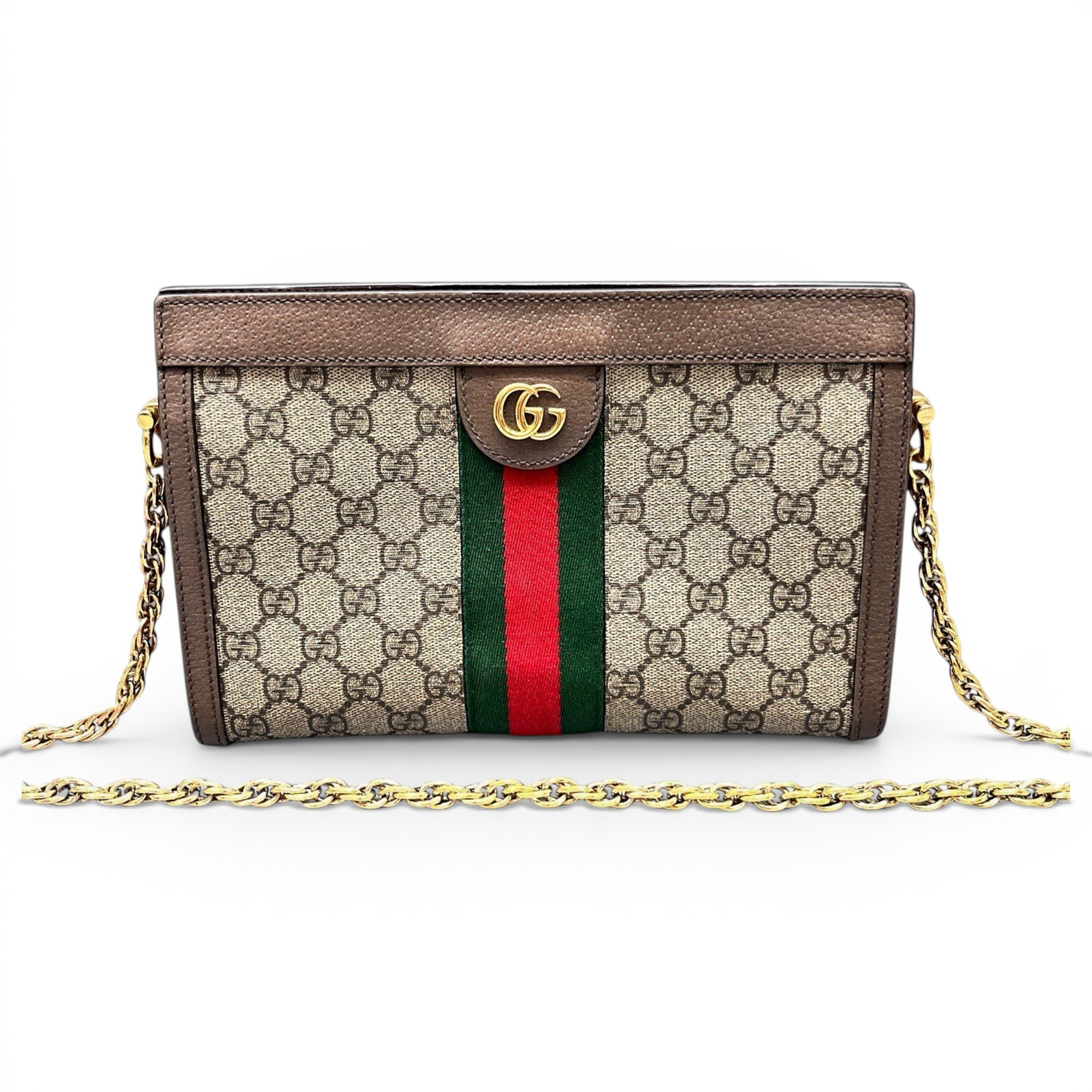 Ophidia Chain leather handbag