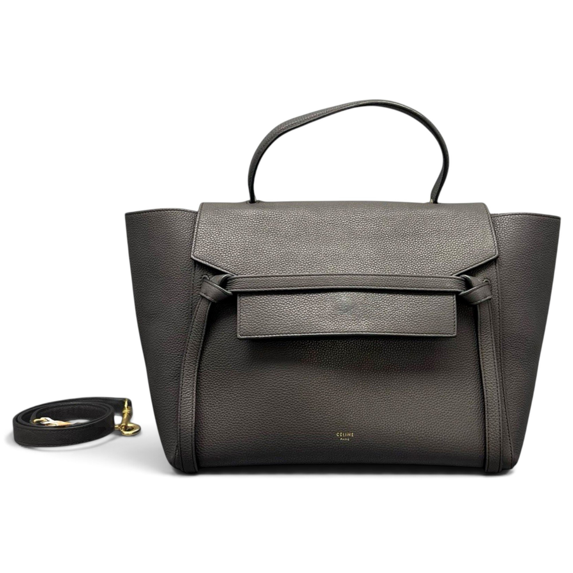 Belt leather handbag