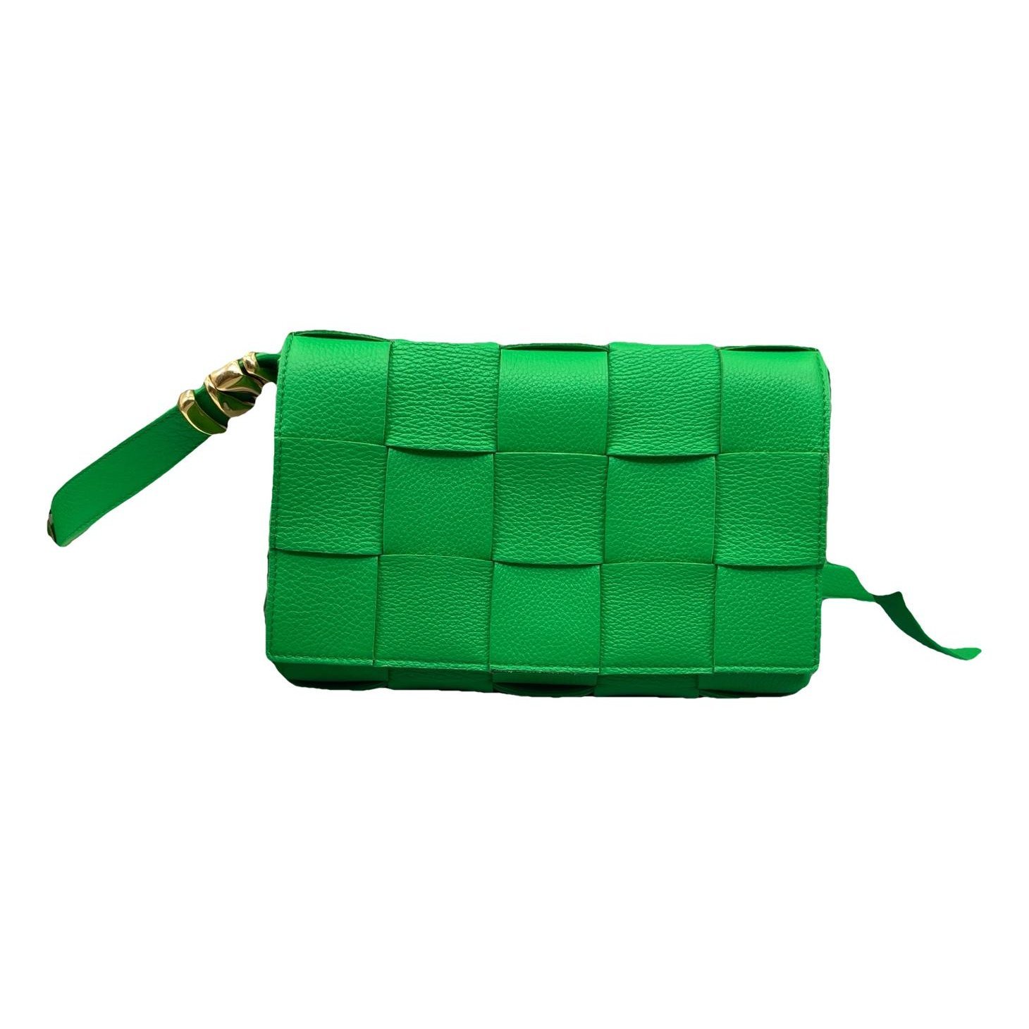 Cassette leather handbag