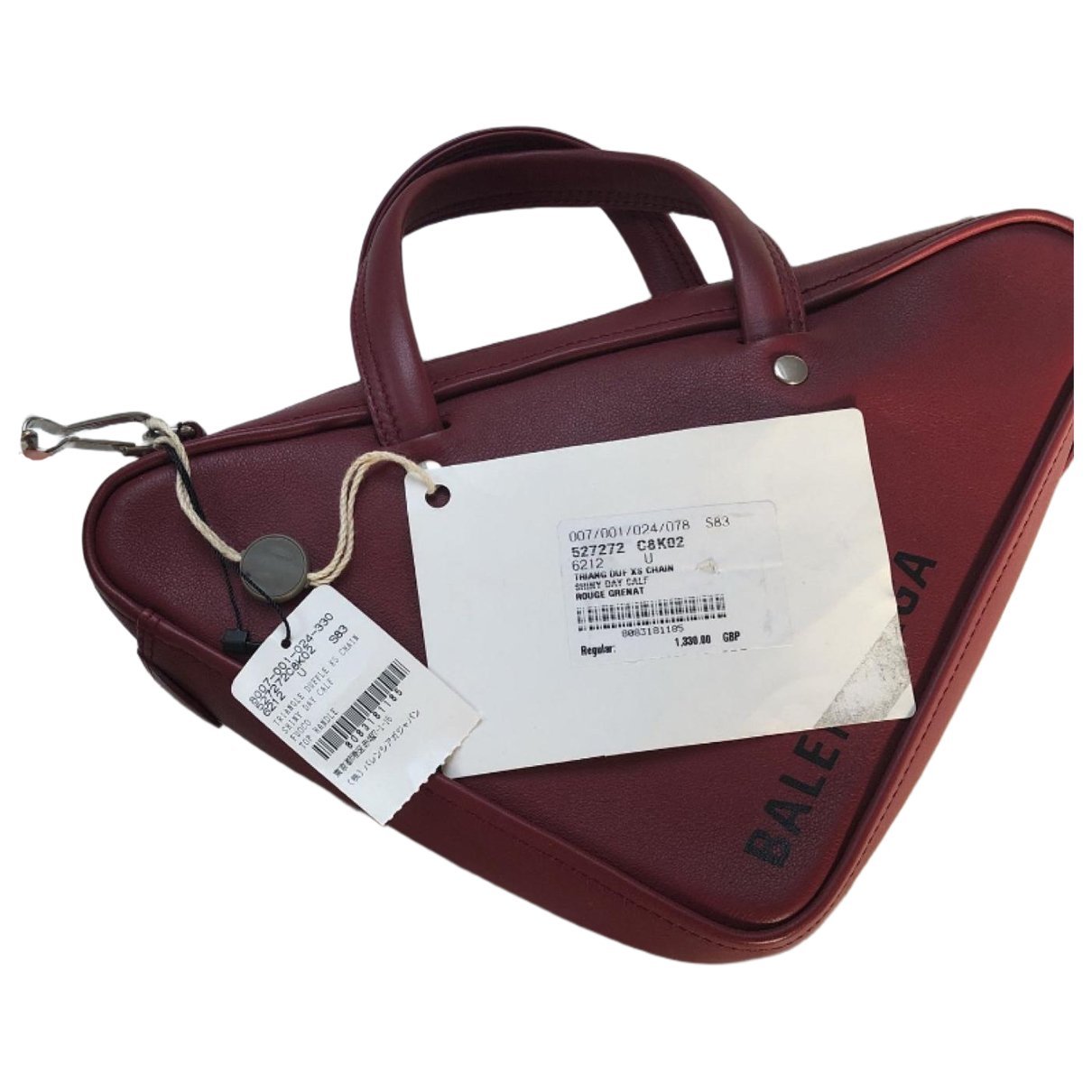 Triangle leather bag