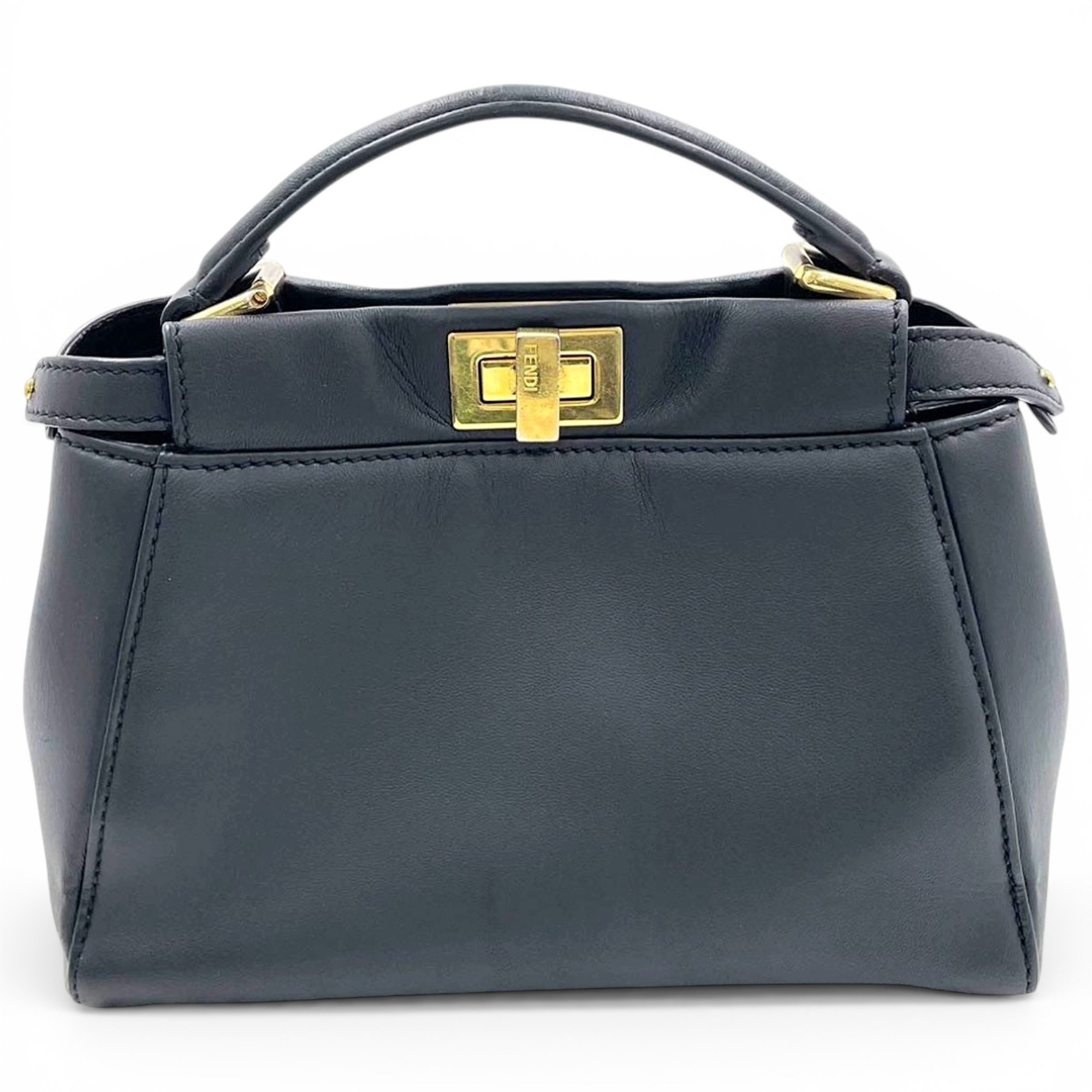 Peekaboo leather handbag