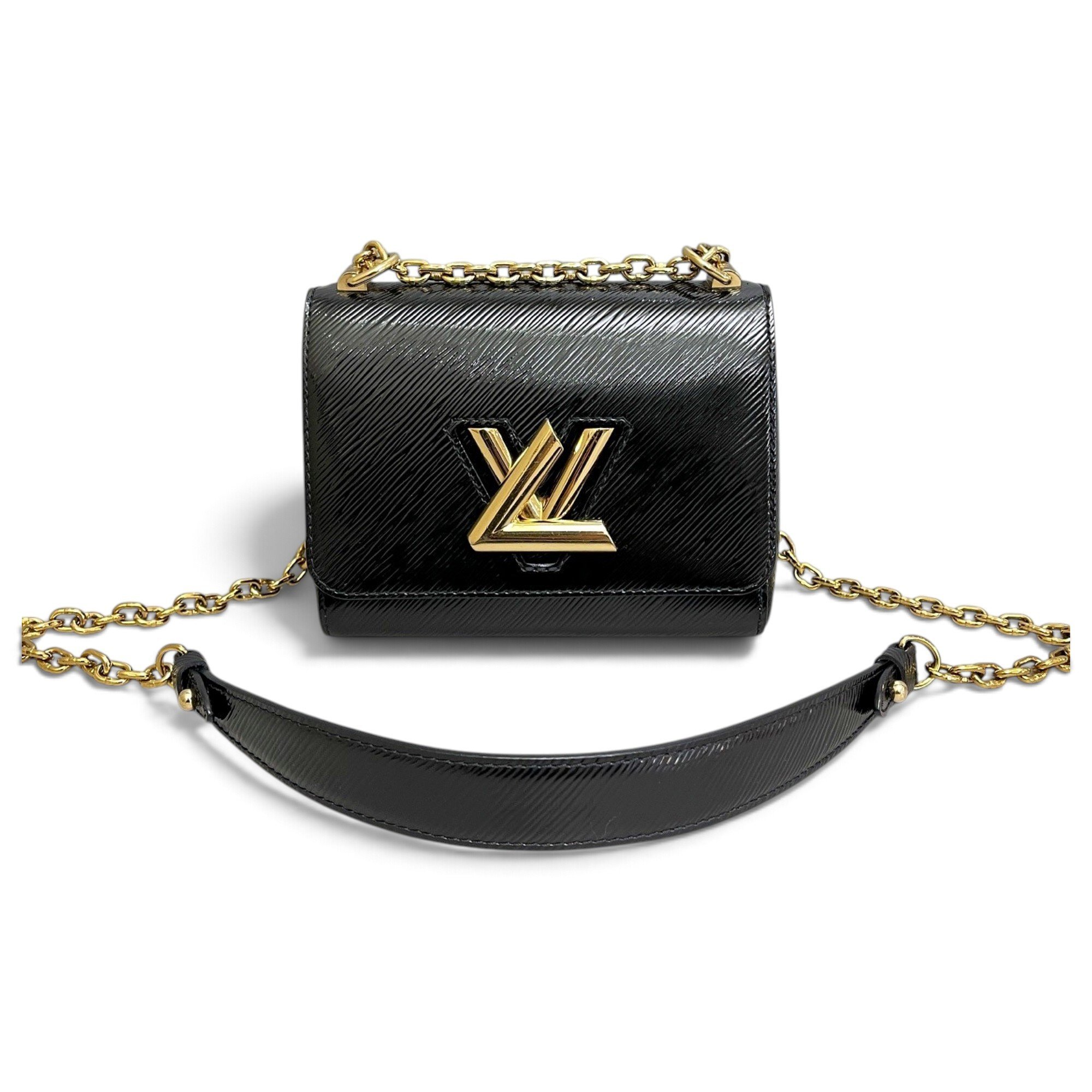 Twist leather handbag