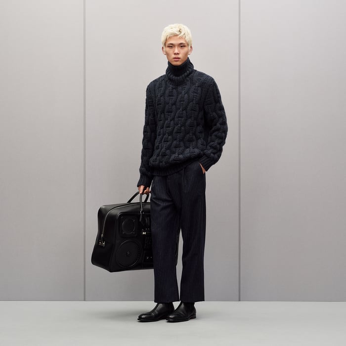 Marine "Chaine d'Ancre d'Hiver" Turtleneck Sweater