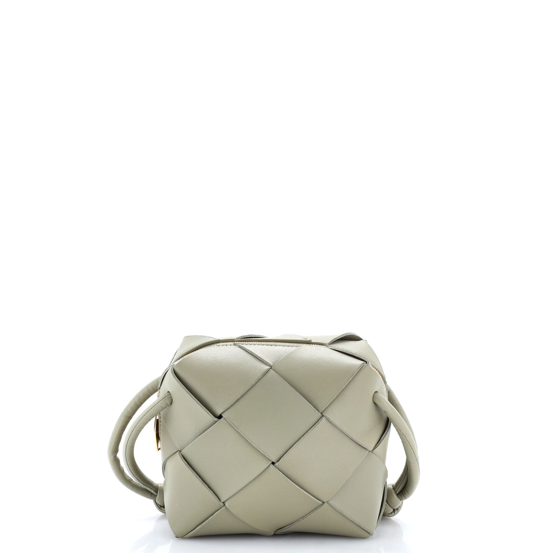 Cassette Camera Crossbody Bag Maxi Intrecciato Leather Mini
