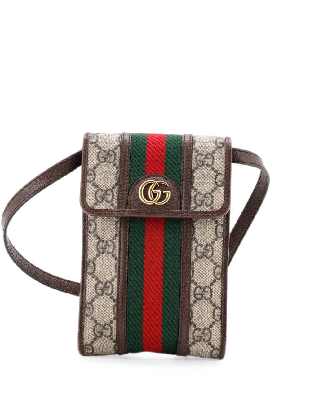 Ophidia Vertical Flap GG Coated Canvas Mini crossbody bag