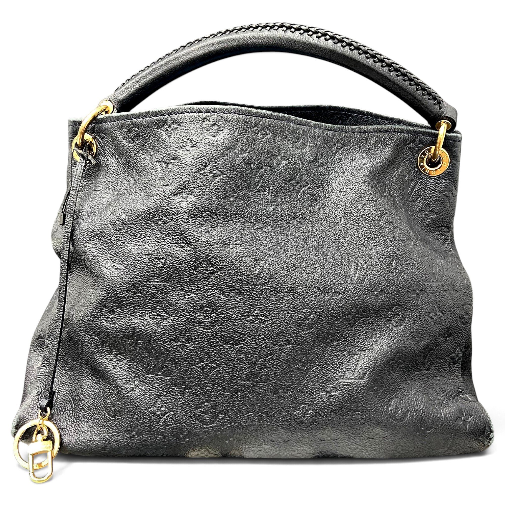 Artsy leather handbag