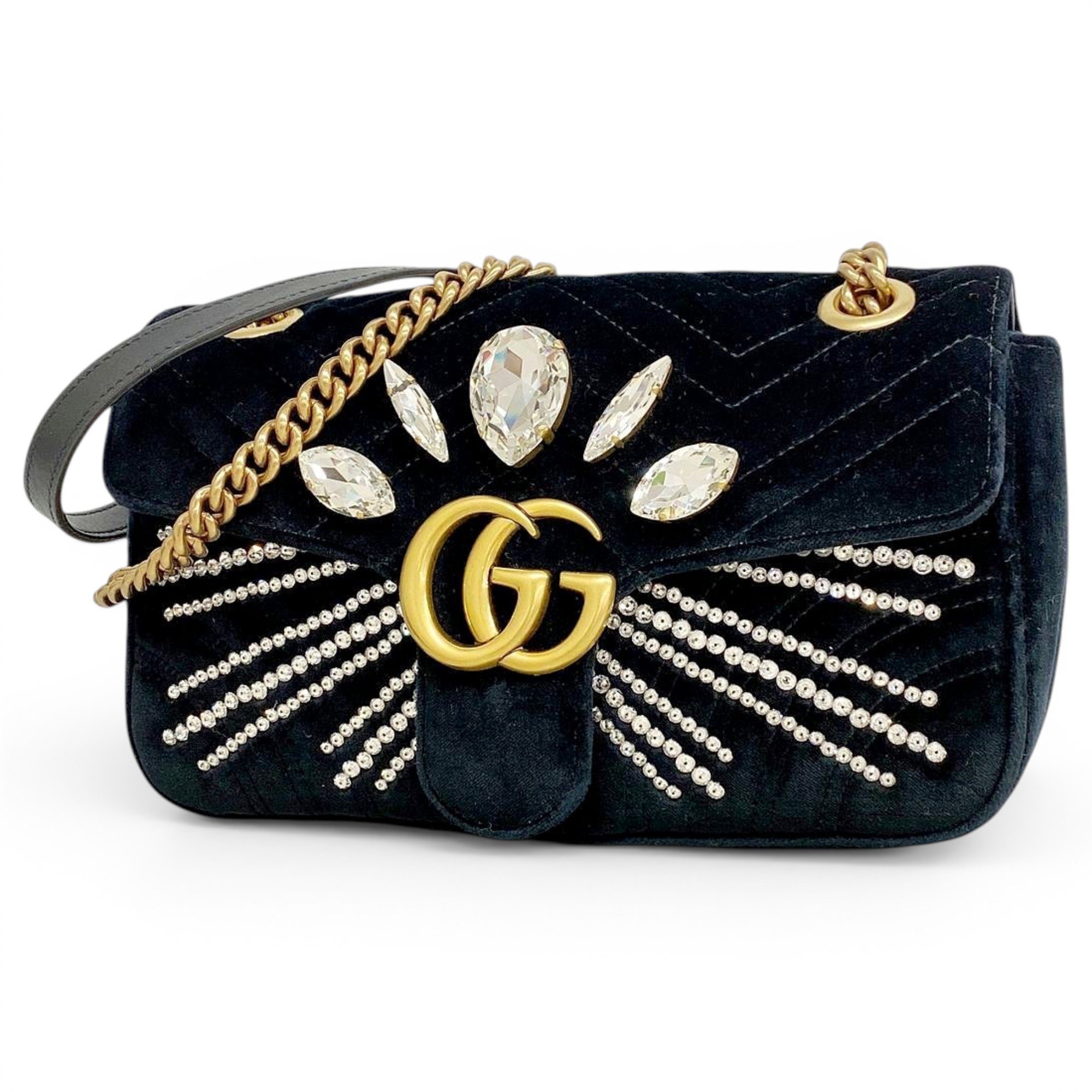 GG Marmont velvet handbag