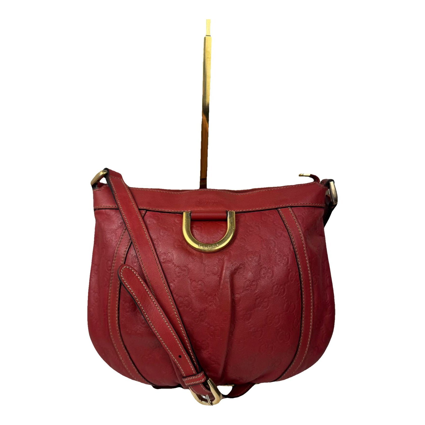 D-Ring leather crossbody bag