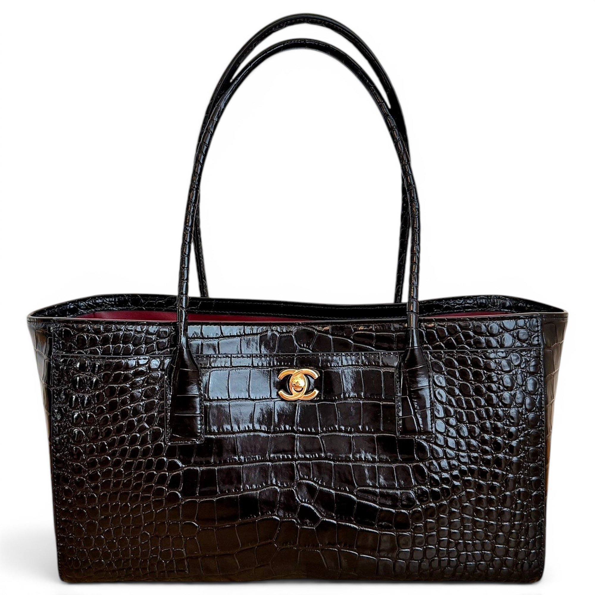 Executive leather tote