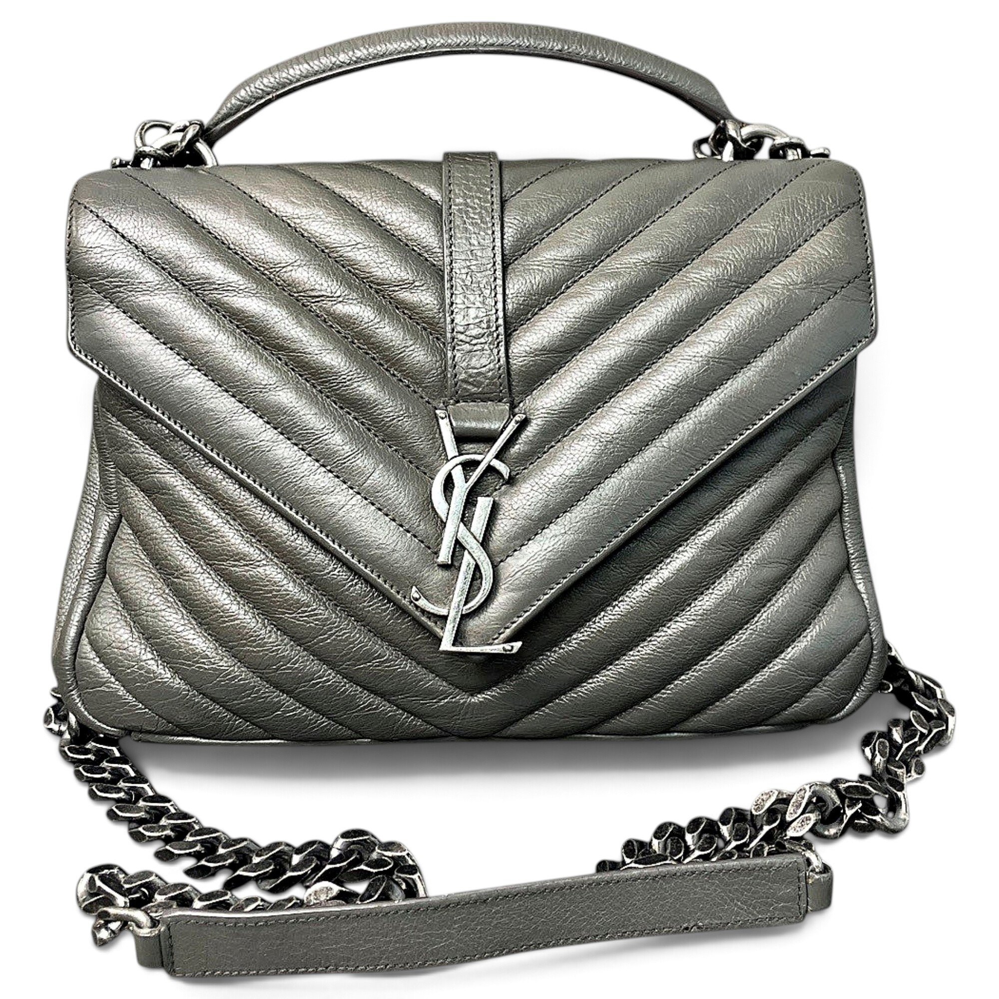 Collége monogramme leather handbag