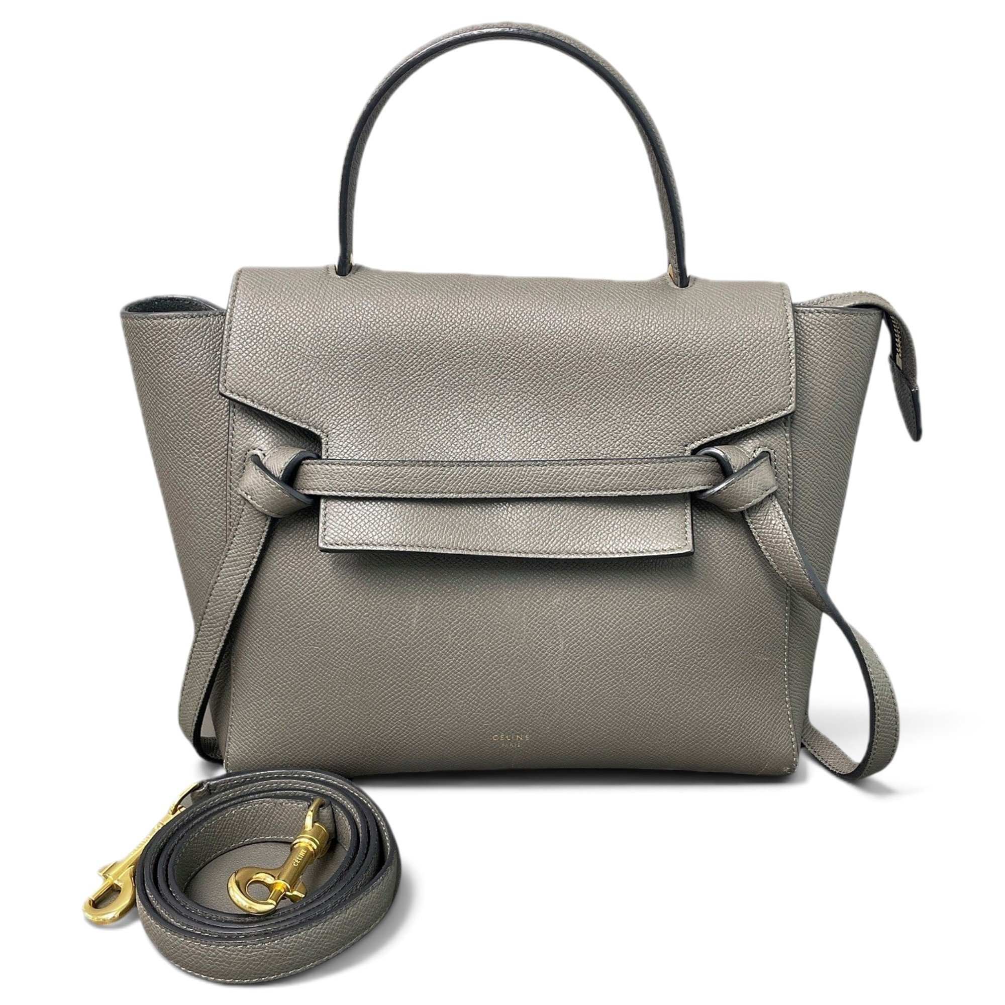 Belt leather handbag