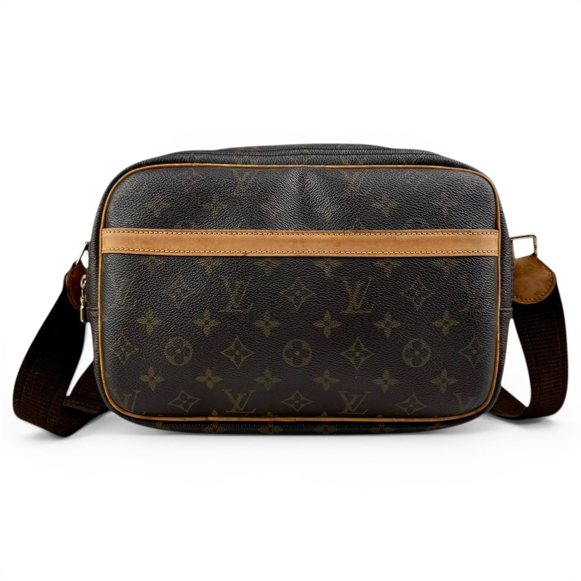 Reporter leather crossbody bag