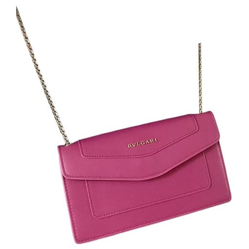 Leather clutch bag