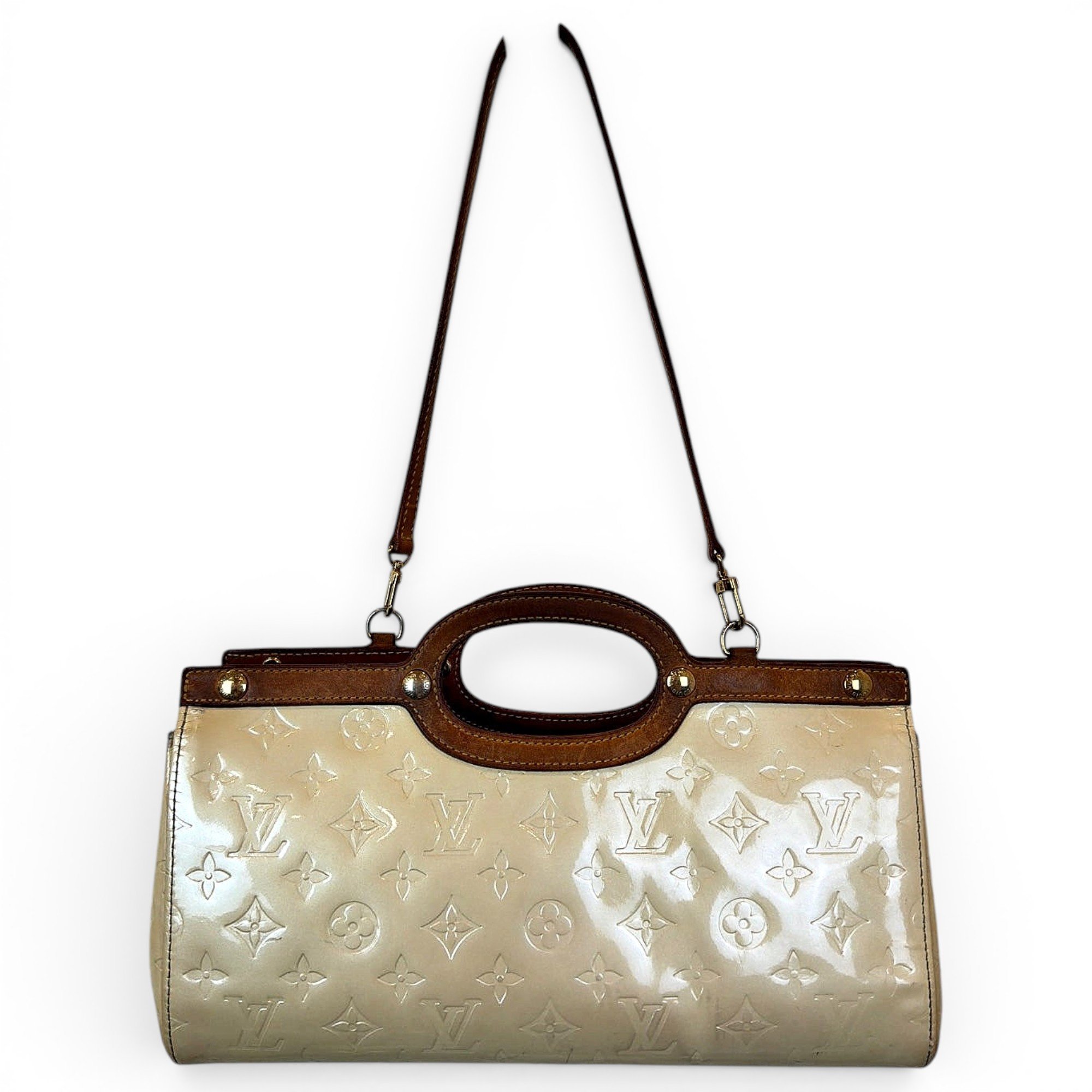 Roxbury patent leather handbag