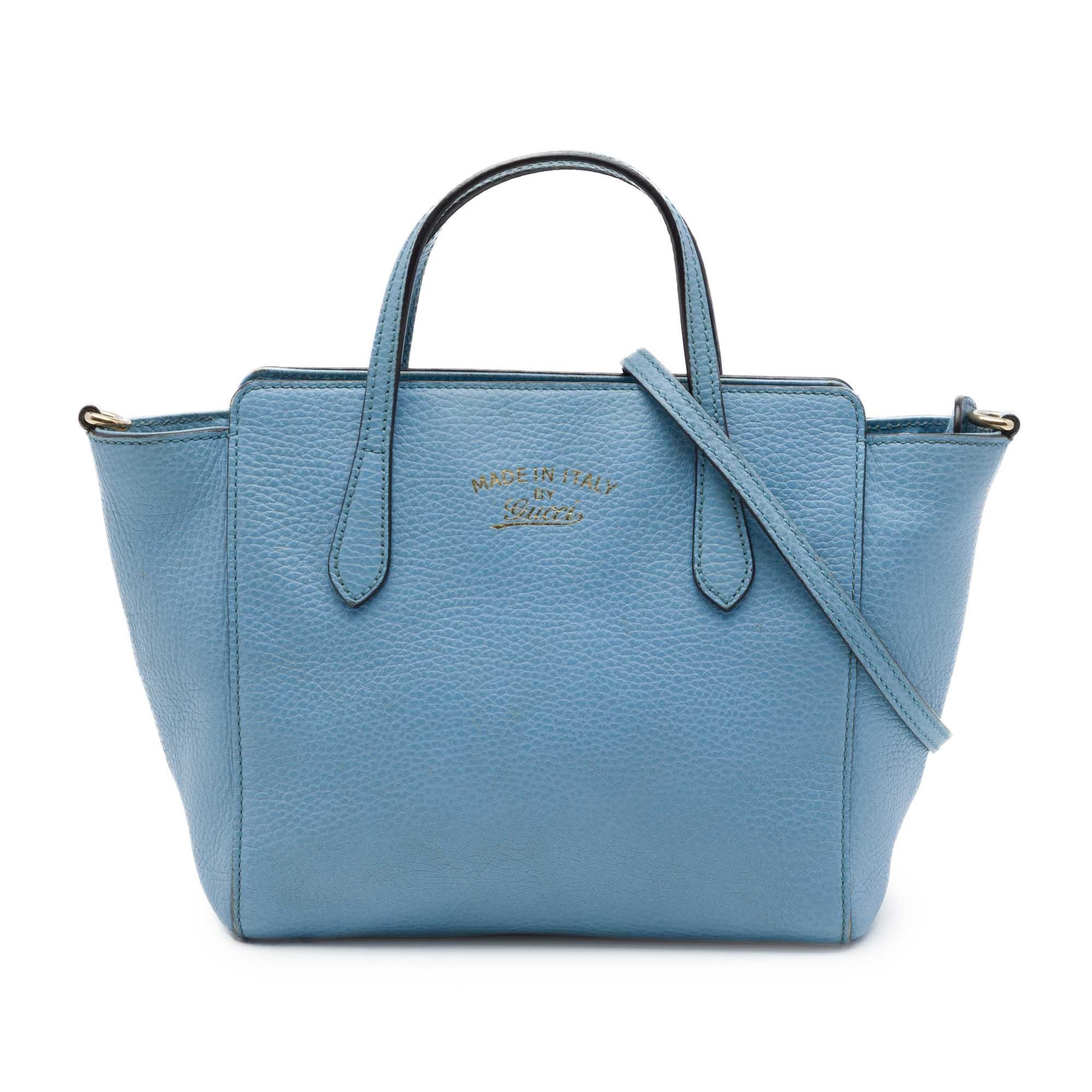 Swing leather handbag