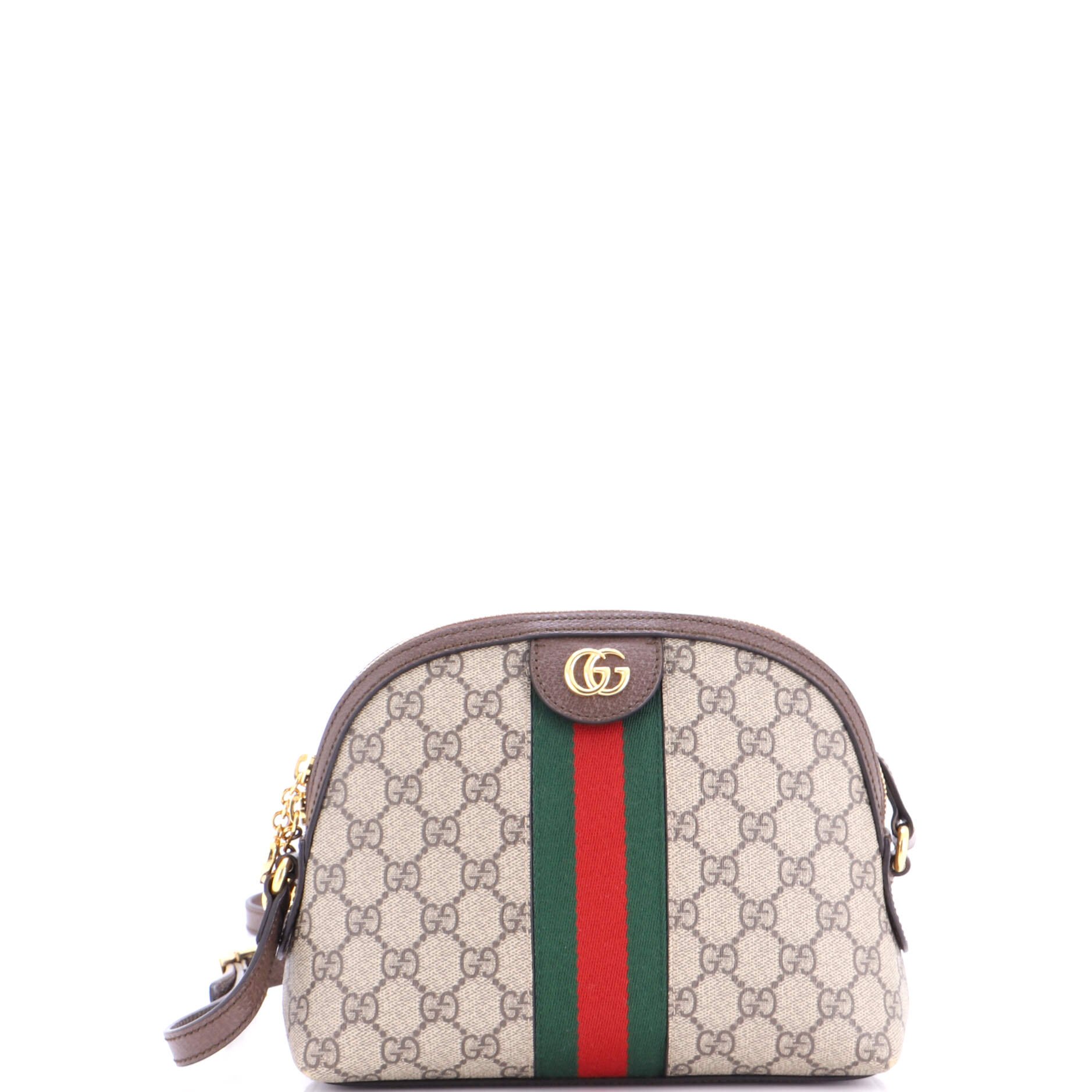 Ophidia Dome Shoulder Bag GG Coated Canvas Small