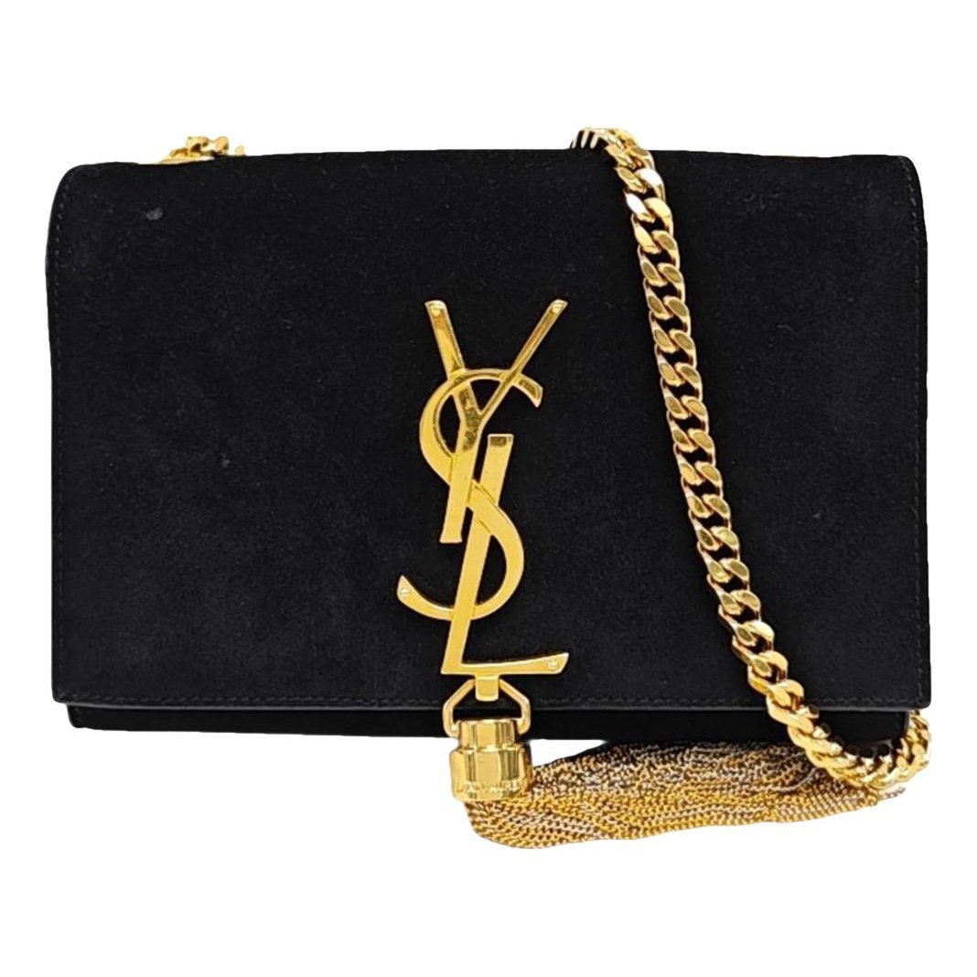 Pompom Kate velvet crossbody bag