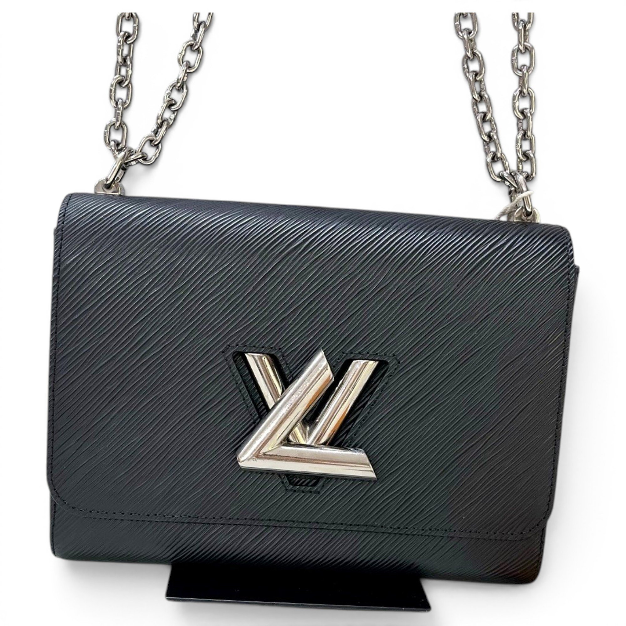 Twist leather handbag