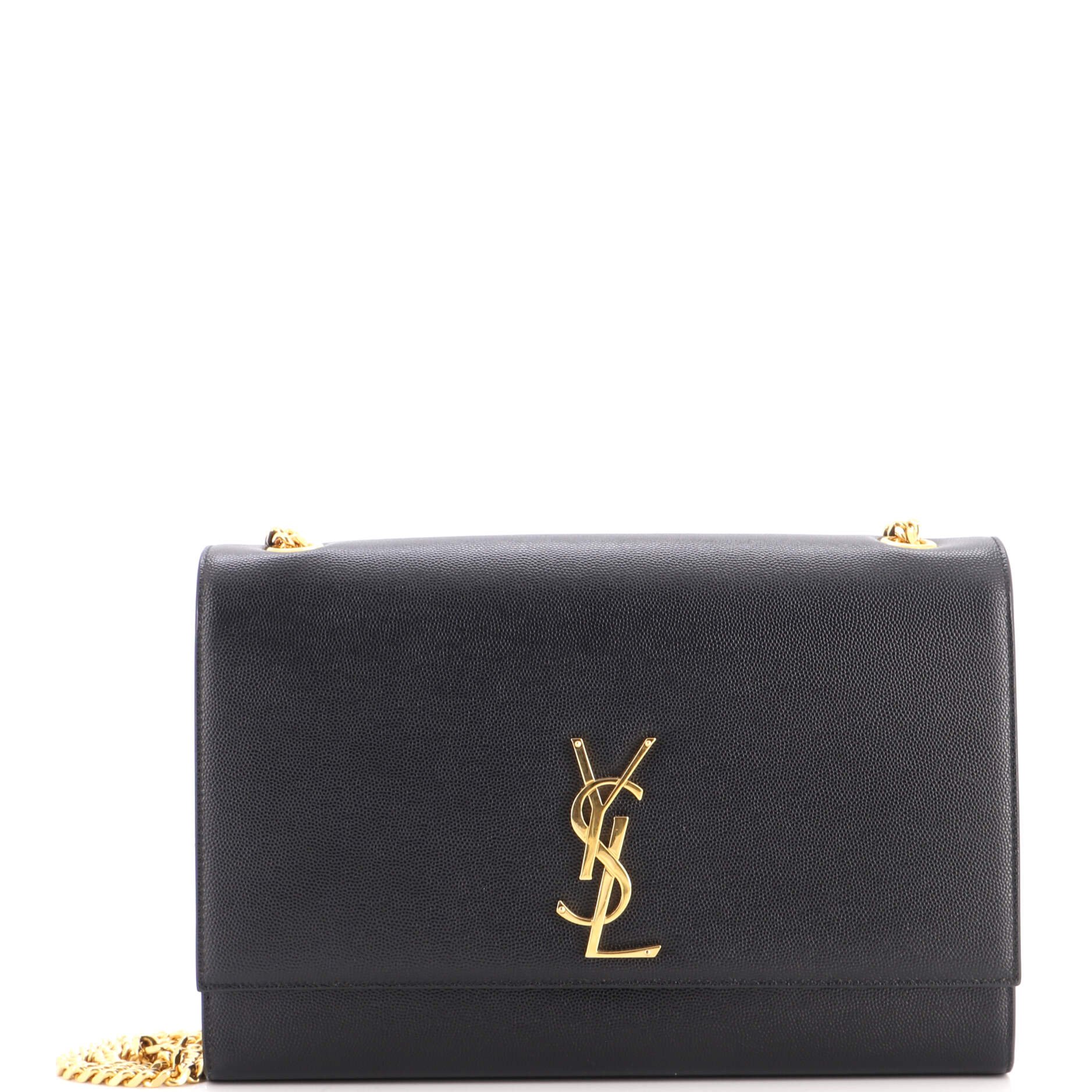 Classic Monogram Crossbody Bag Grainy Leather Large