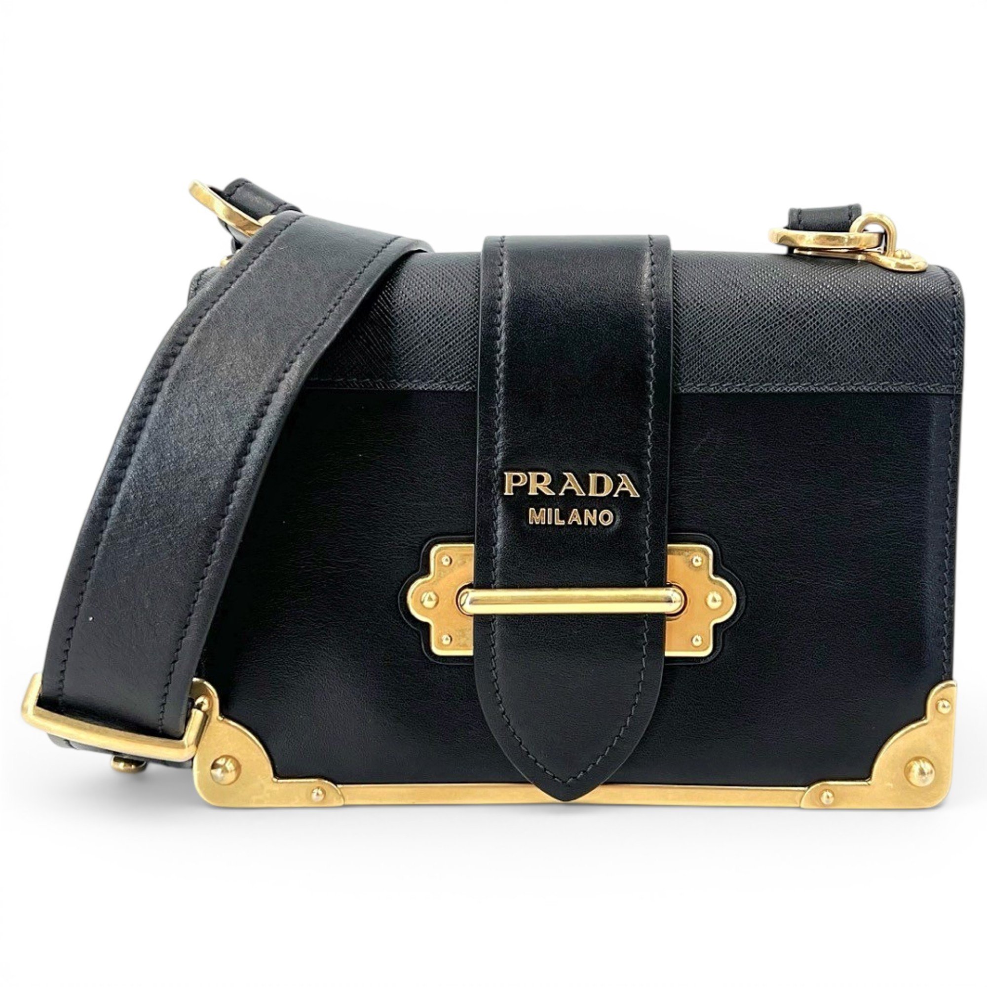 Cahier leather handbag