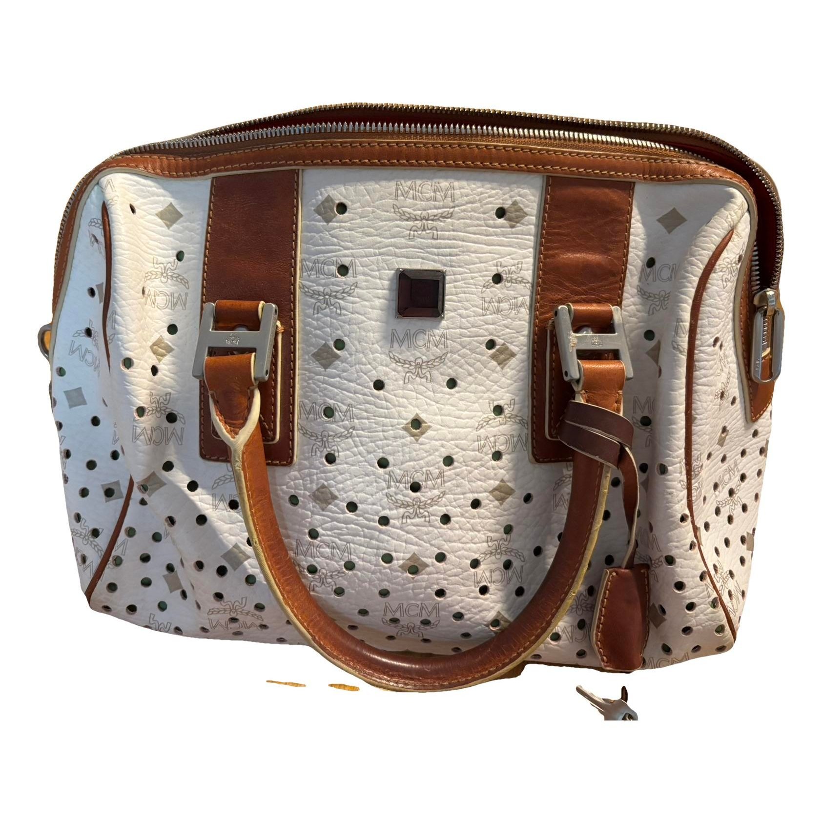 Boston leather handbag